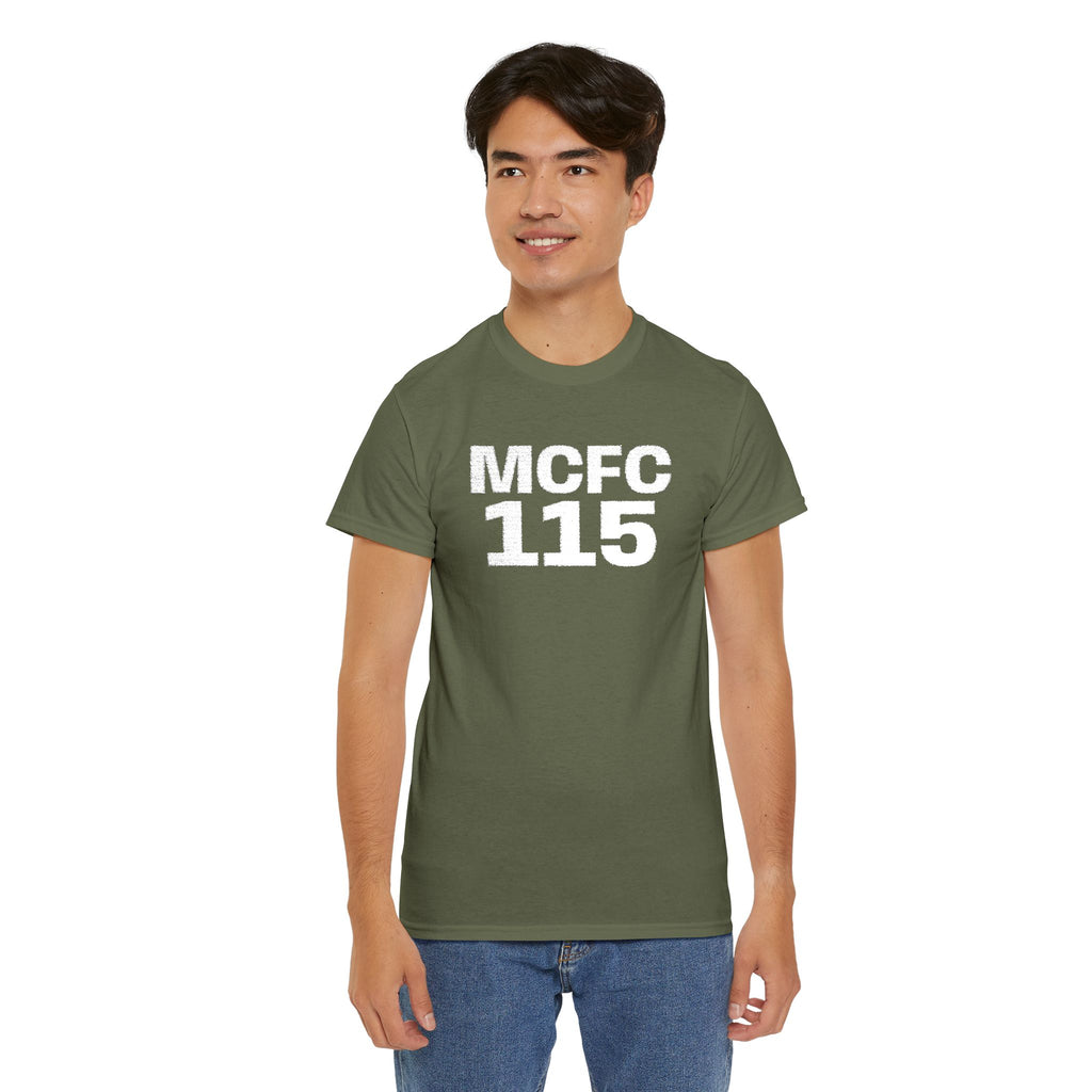 MCFC 115 T-Shirt — Vintage Football Club Number Tee