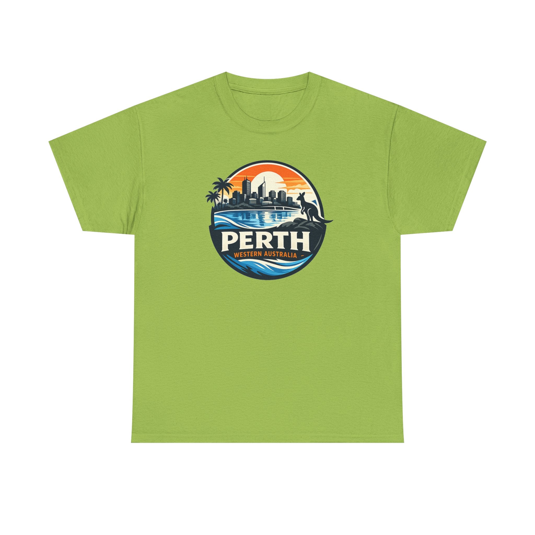 Perth Sunset Graphic Tee — Western Australia Beach Skyline T-Shirt