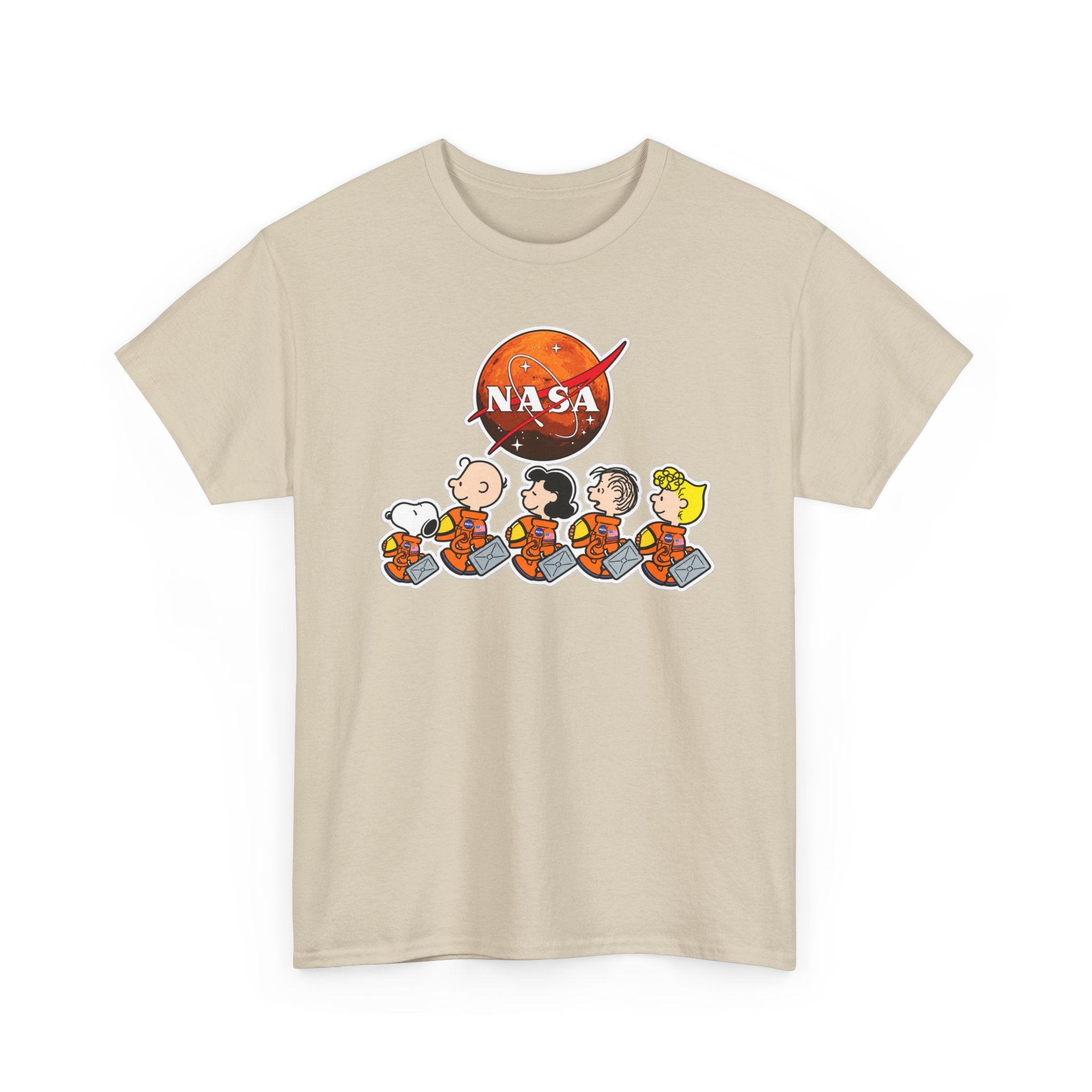 NASA Peanuts Cartoon T‑Shirt — Retro Space Snoopy & Crew Graphic Tee