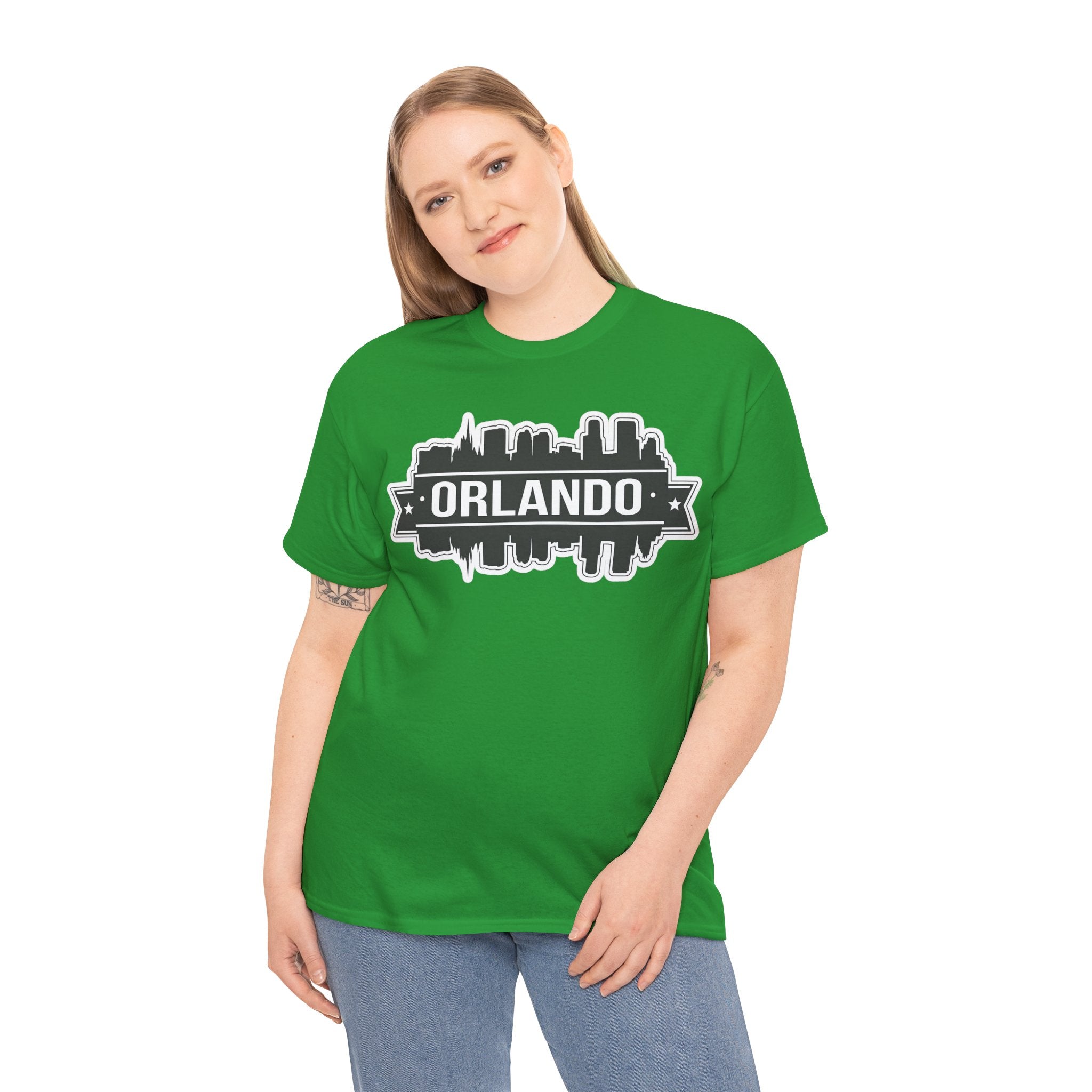 Orlando Skyline T-Shirt — Retro Badge Cityscape Tee