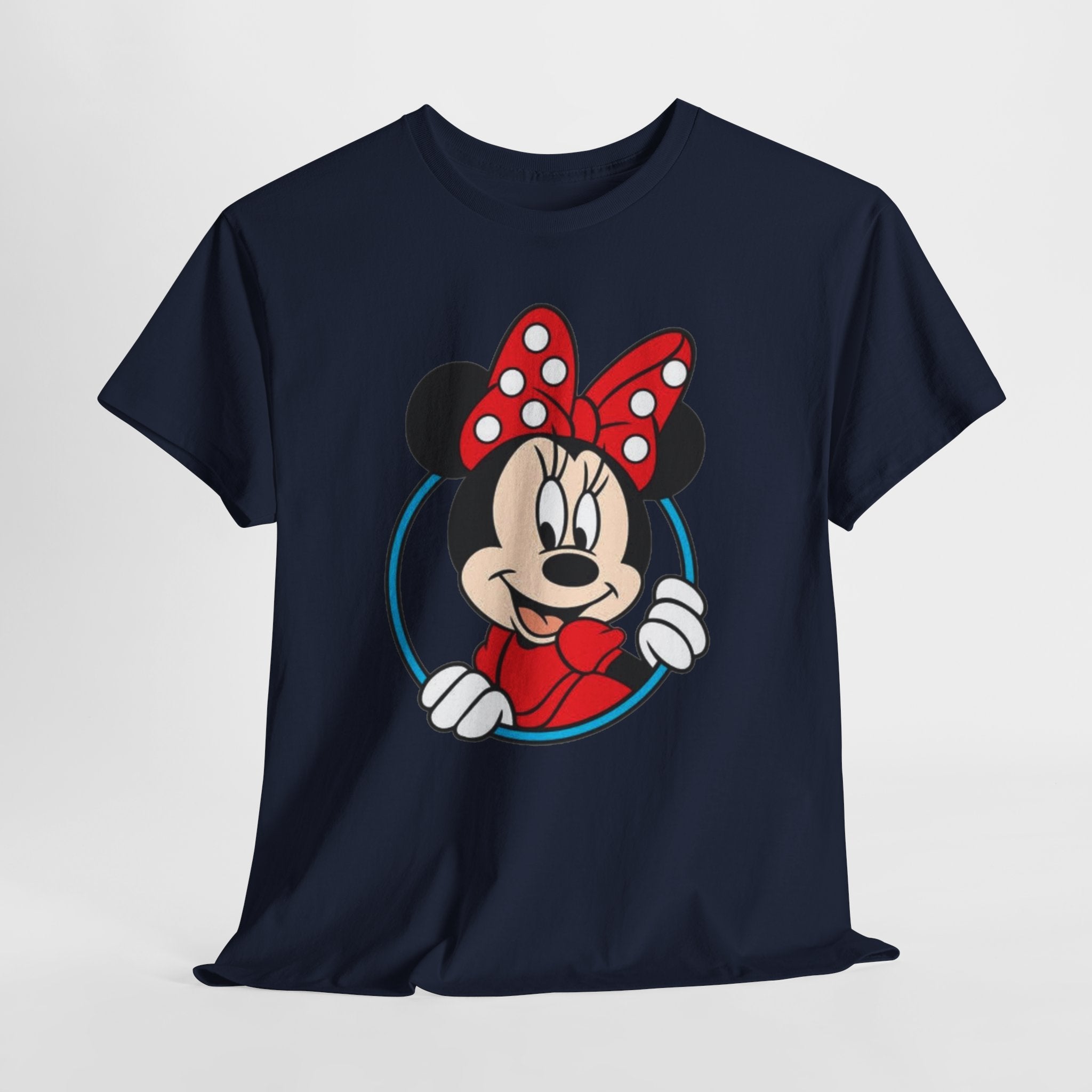 Minnie Mouse Retro Peeking Cotton T-Shirt / Tee
