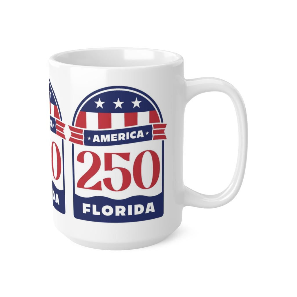 Florida 250 America Ceramic Coffee Mug — Patriotic Racing Number 11oz/15oz