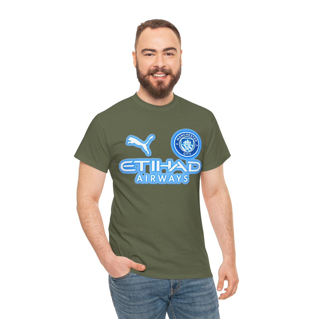 Manchester City Inspired Etihad Airways Logo Tee