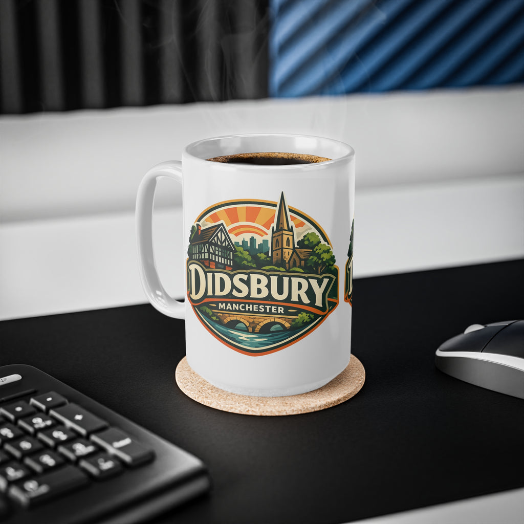 Didsbury Manchester Ceramic Coffee Cups, 11oz, 15oz