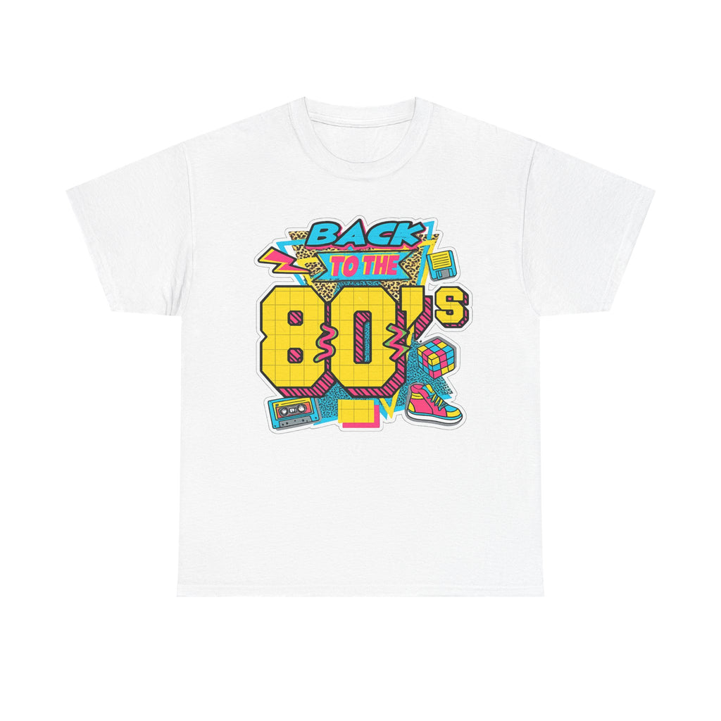 Back to the 80s Retro Graphic Tee — Vintage 80s Neon Design