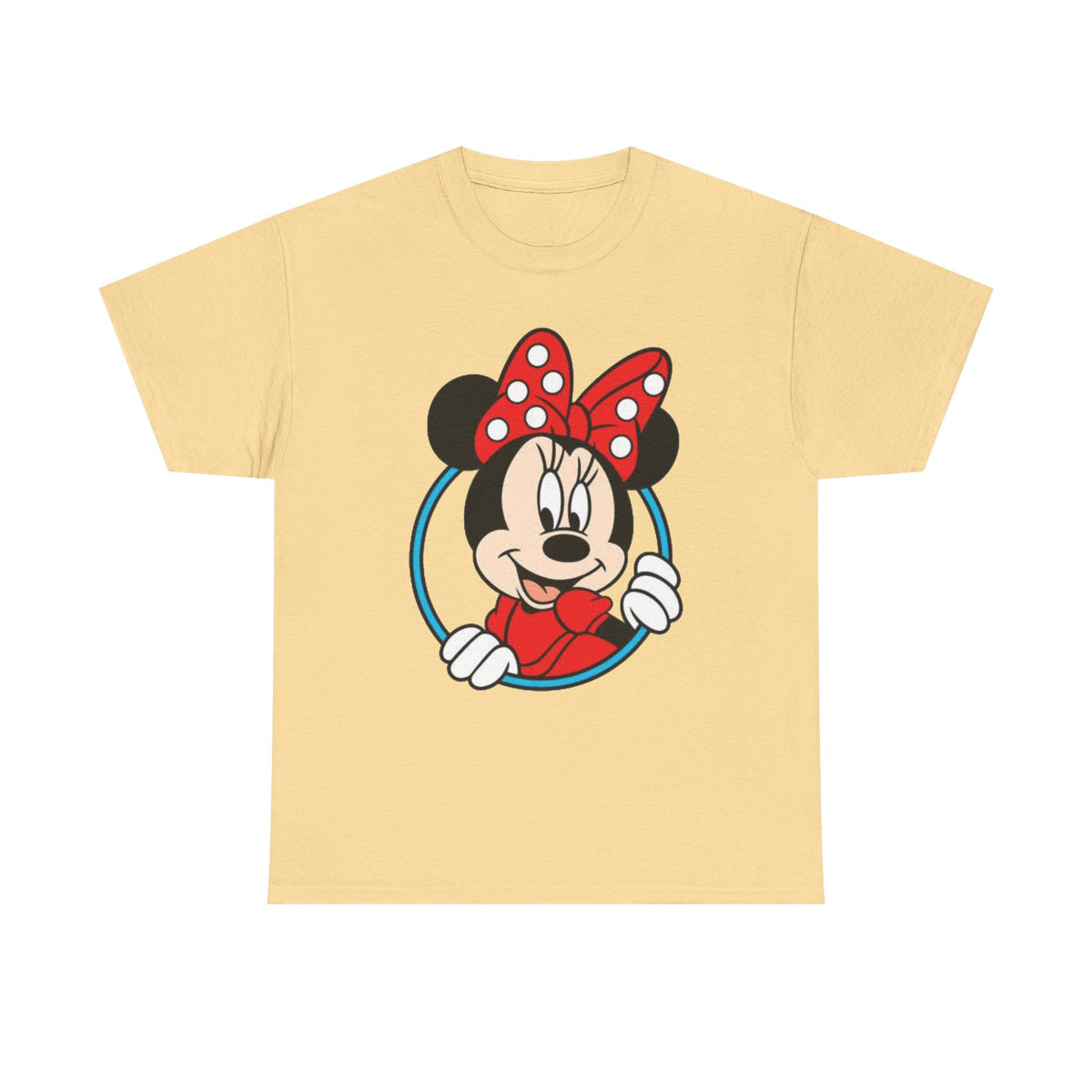 Minnie Mouse Retro Peeking Cotton T-Shirt / Tee