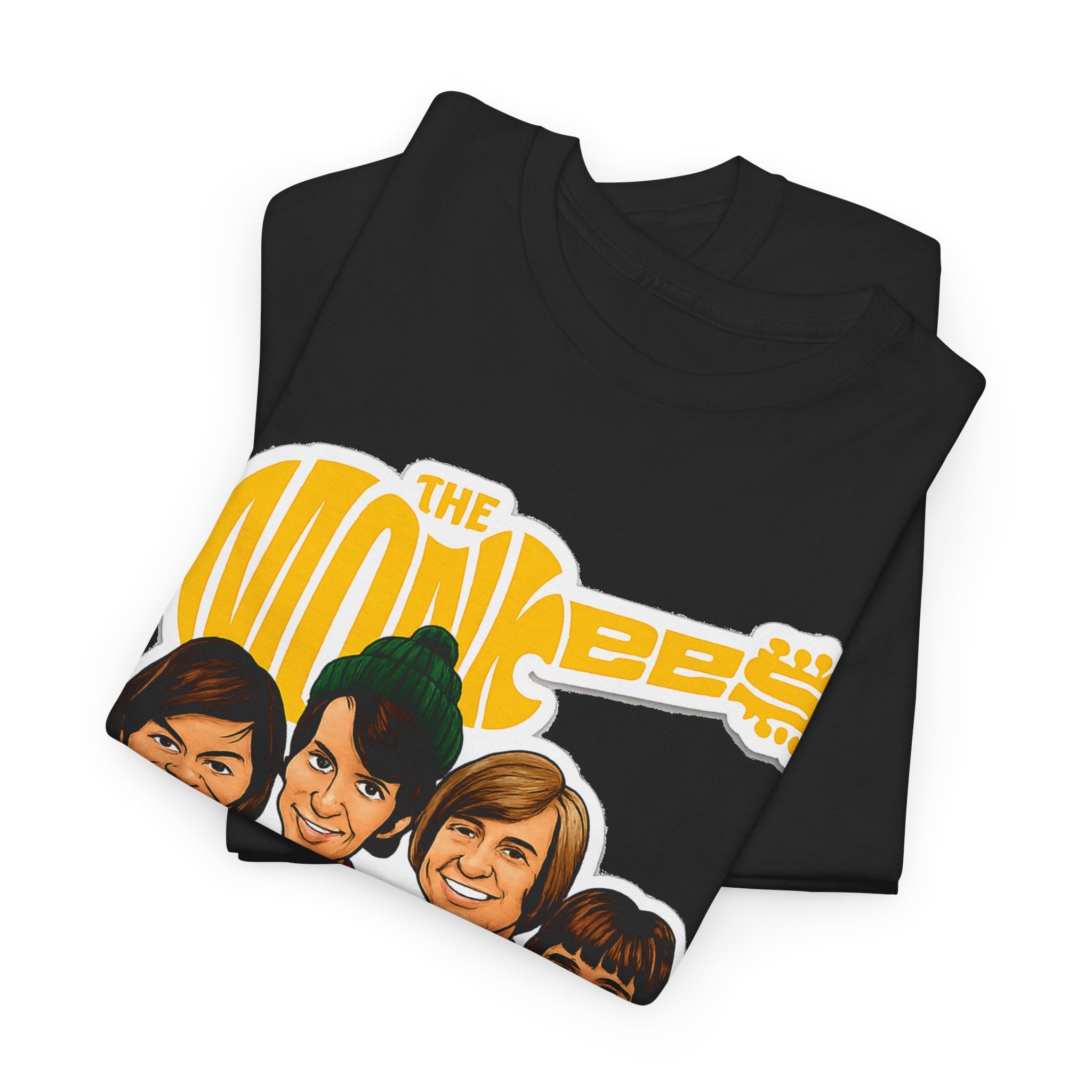 The Monkees Retro Band Tee — Colorful Car Cartoon Graphic