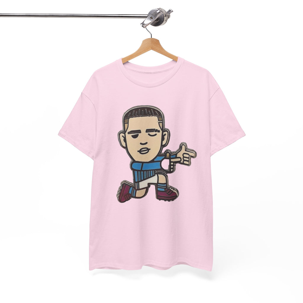 Phil Foden Cartoon Dance Pose Tee - Funky Character Graphic T-Shirt