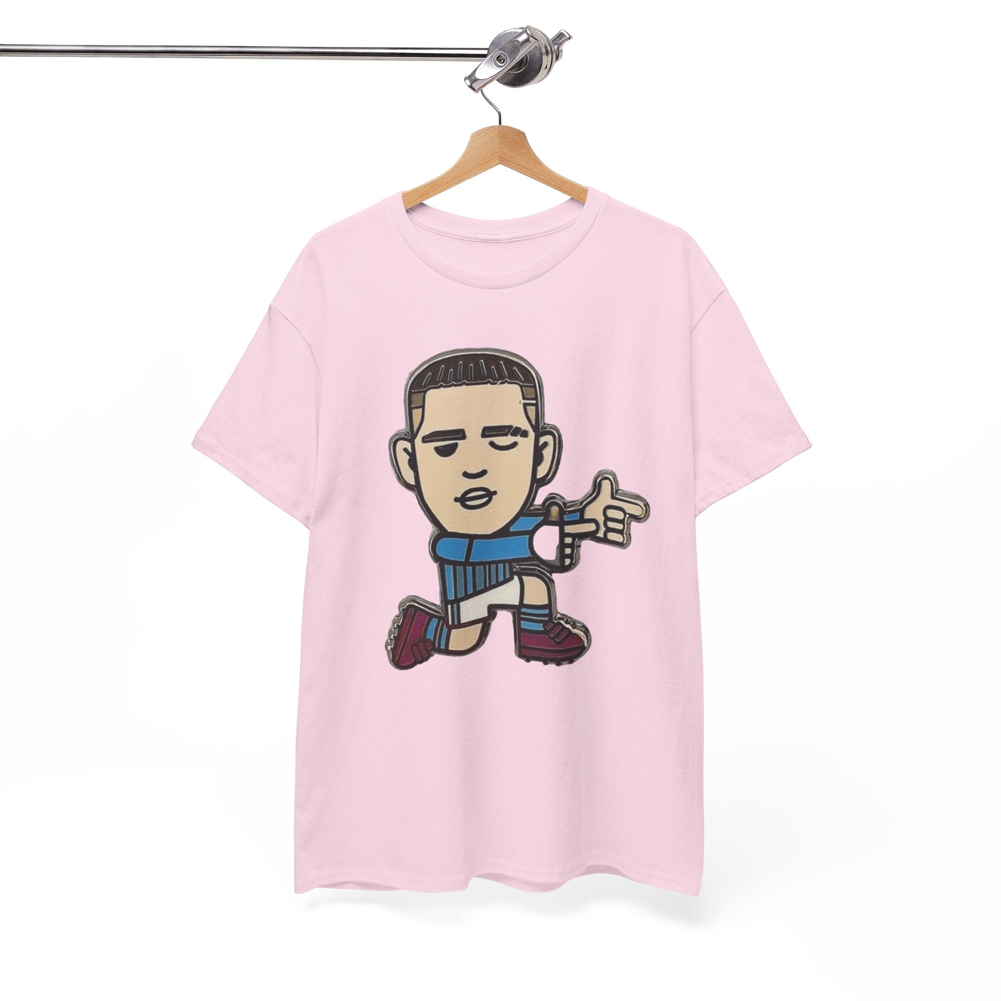 Phil Foden Cartoon Dance Pose Tee - Funky Character Graphic T-Shirt