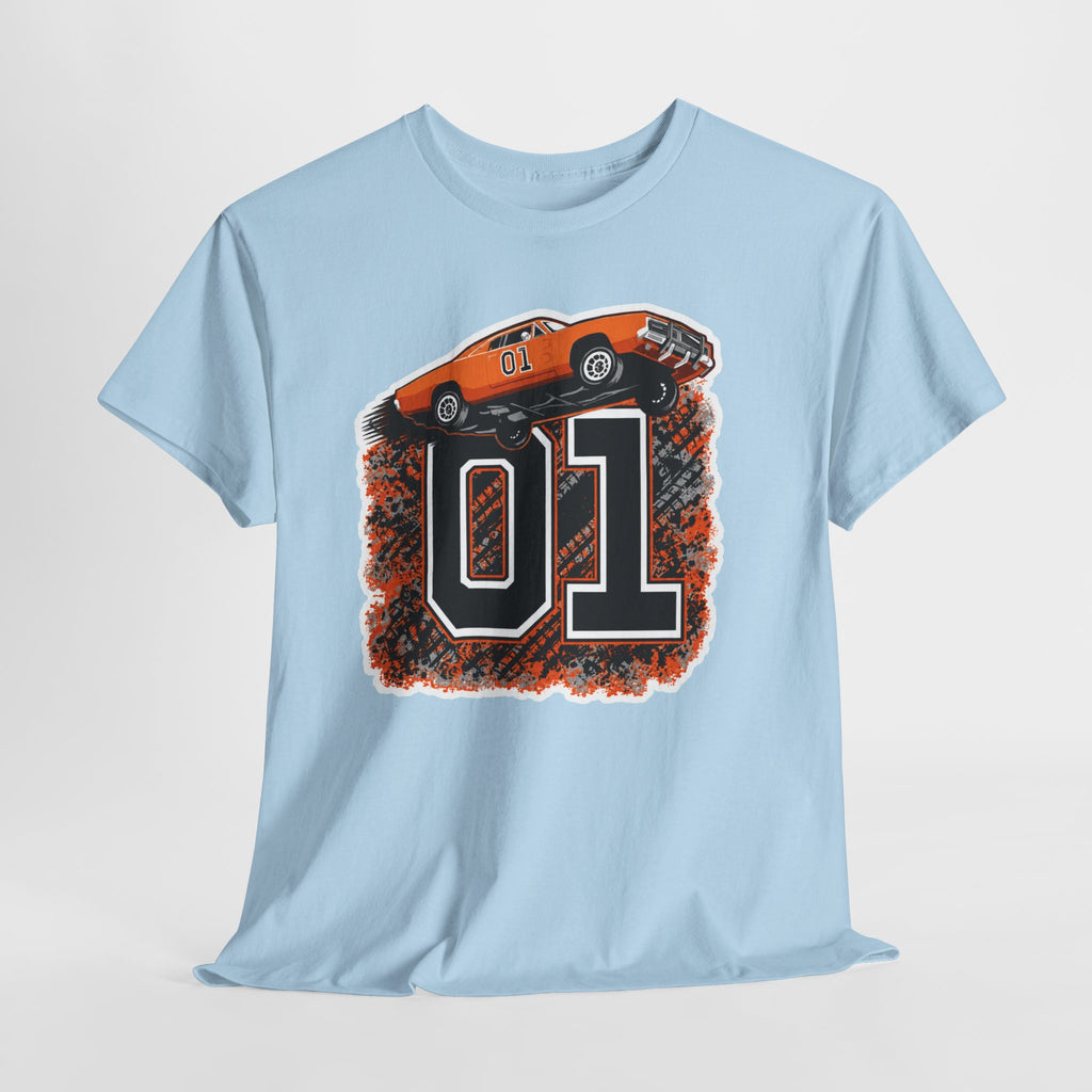 Dukes of Hazzard Inspired Race Car '01' Graphic Tee