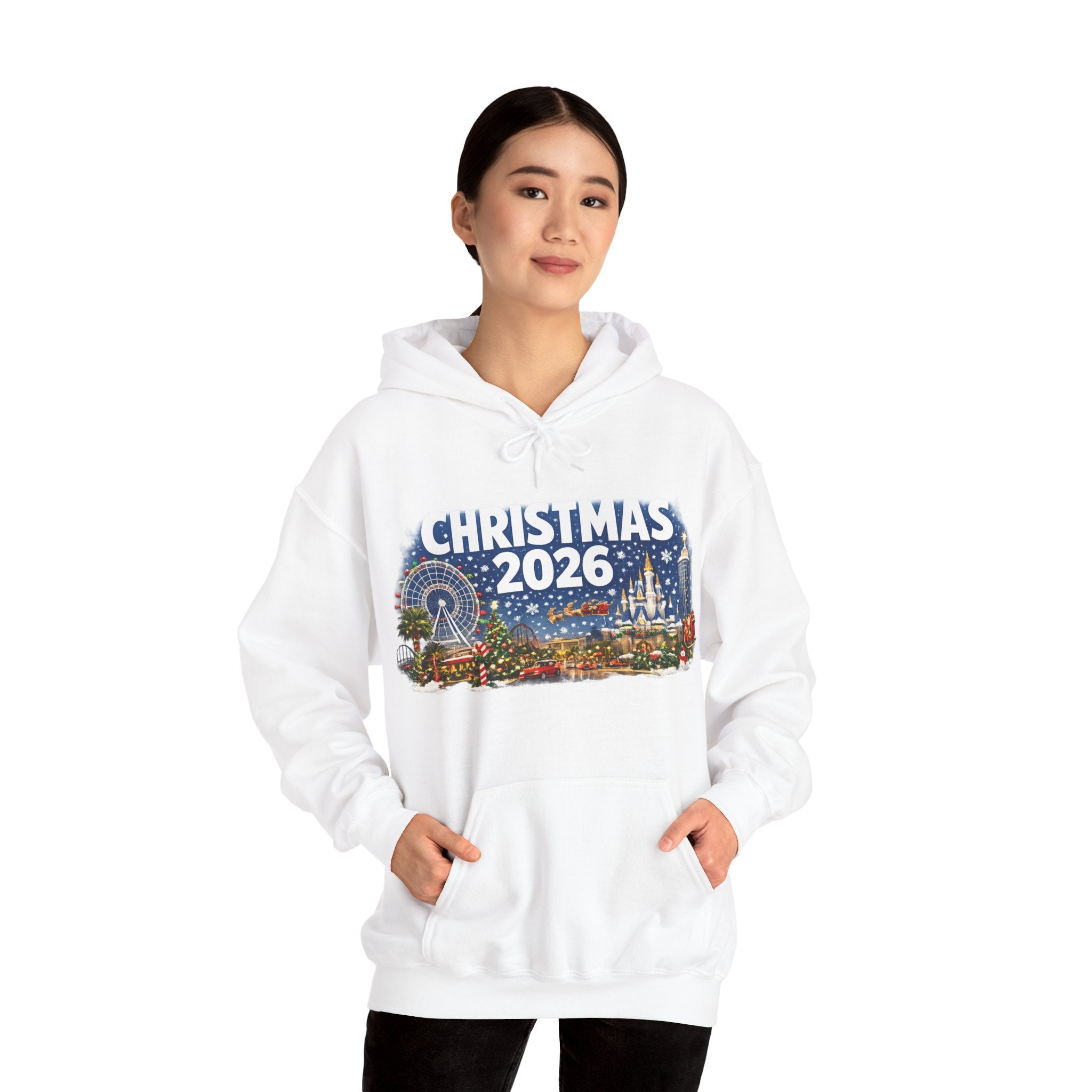 Christmas 2026 Holiday Hoodie — Festive Winter Village Sweatshirt