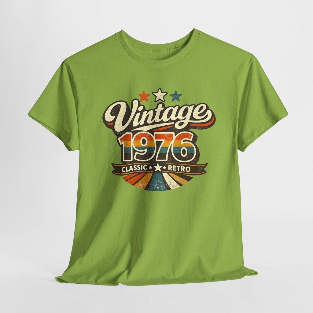 Vintage 1976 Retro Graphic Tee — Classic Birthday or Anniversary Gift