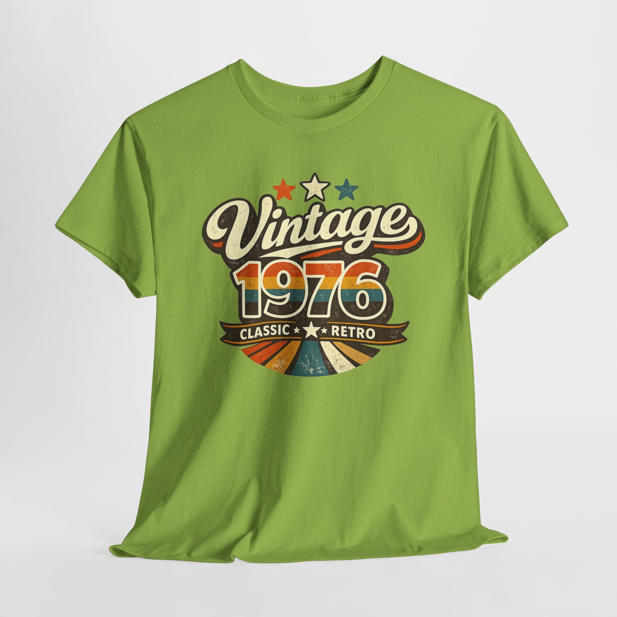 Vintage 1976 Retro Graphic Tee — Classic Birthday or Anniversary Gift