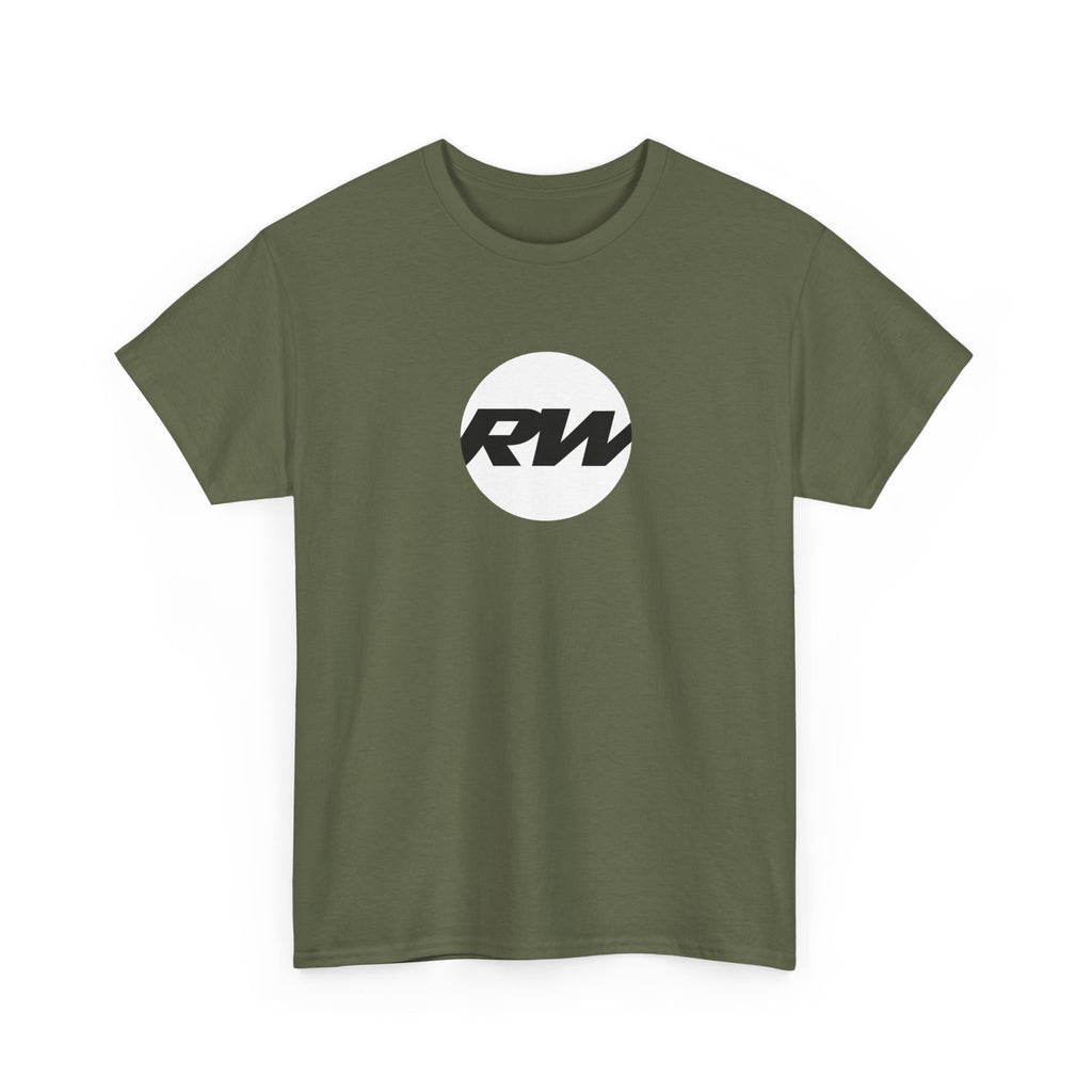 RW Logo T‑Shirt — Minimalist Retro Circle Graphic Tee