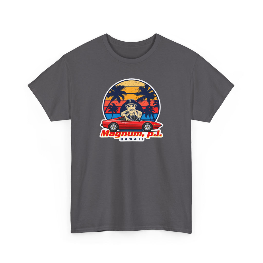 Magnum P.I. Hawaii Retro Sunset Cotton T-Shirt / Tee