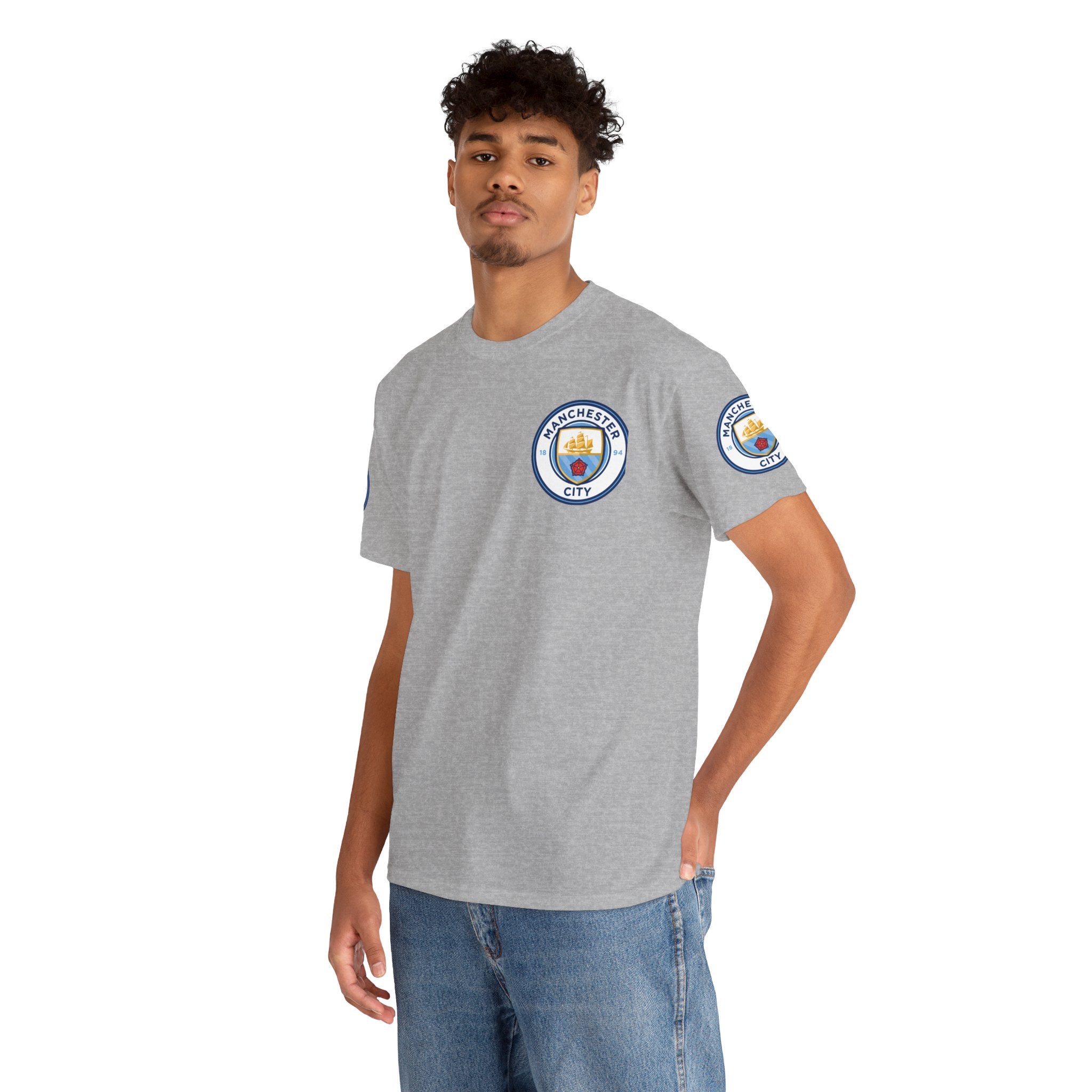 Manchester City Crest T-Shirt — Football Club Logo Tee