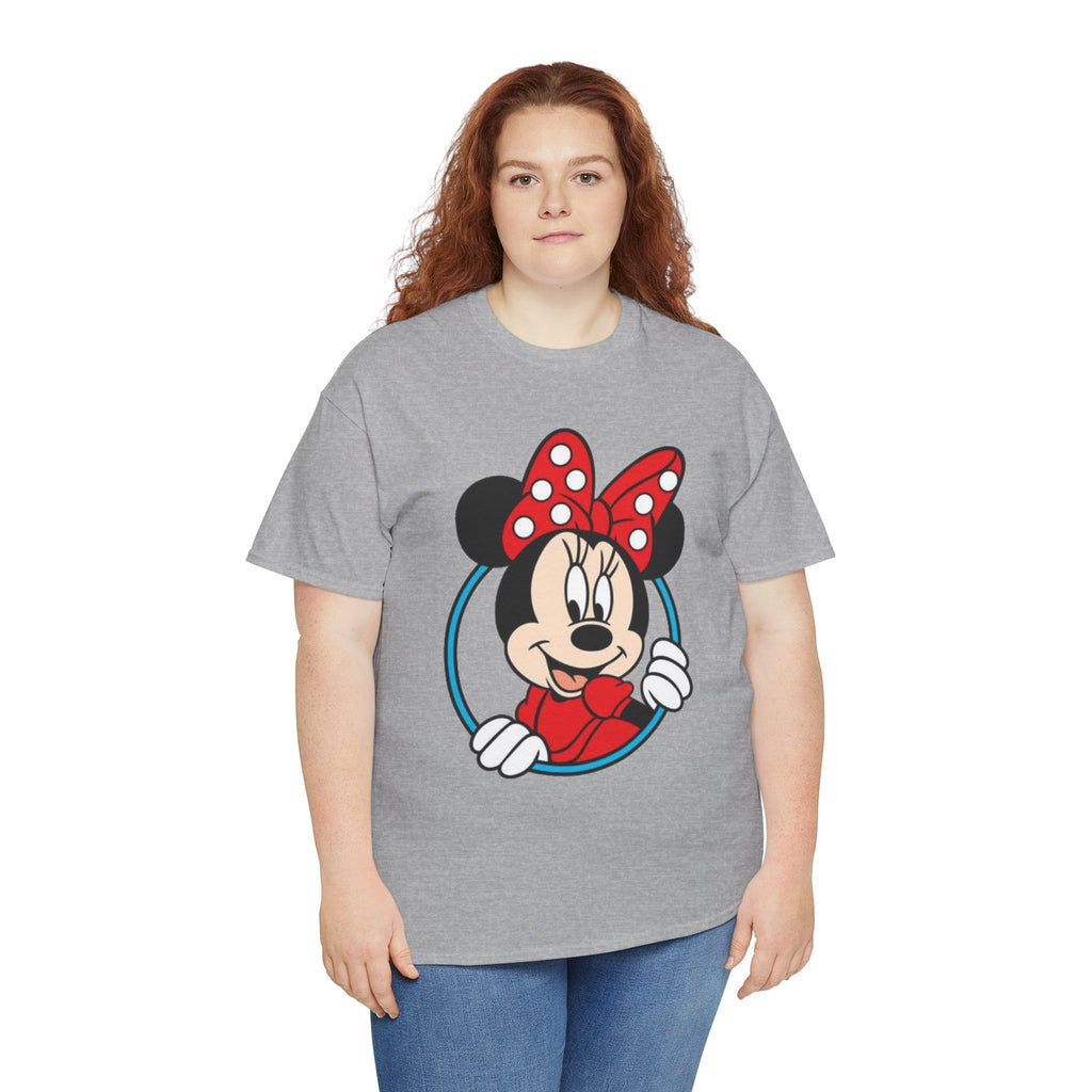 Minnie Mouse Retro Peeking Cotton T-Shirt / Tee