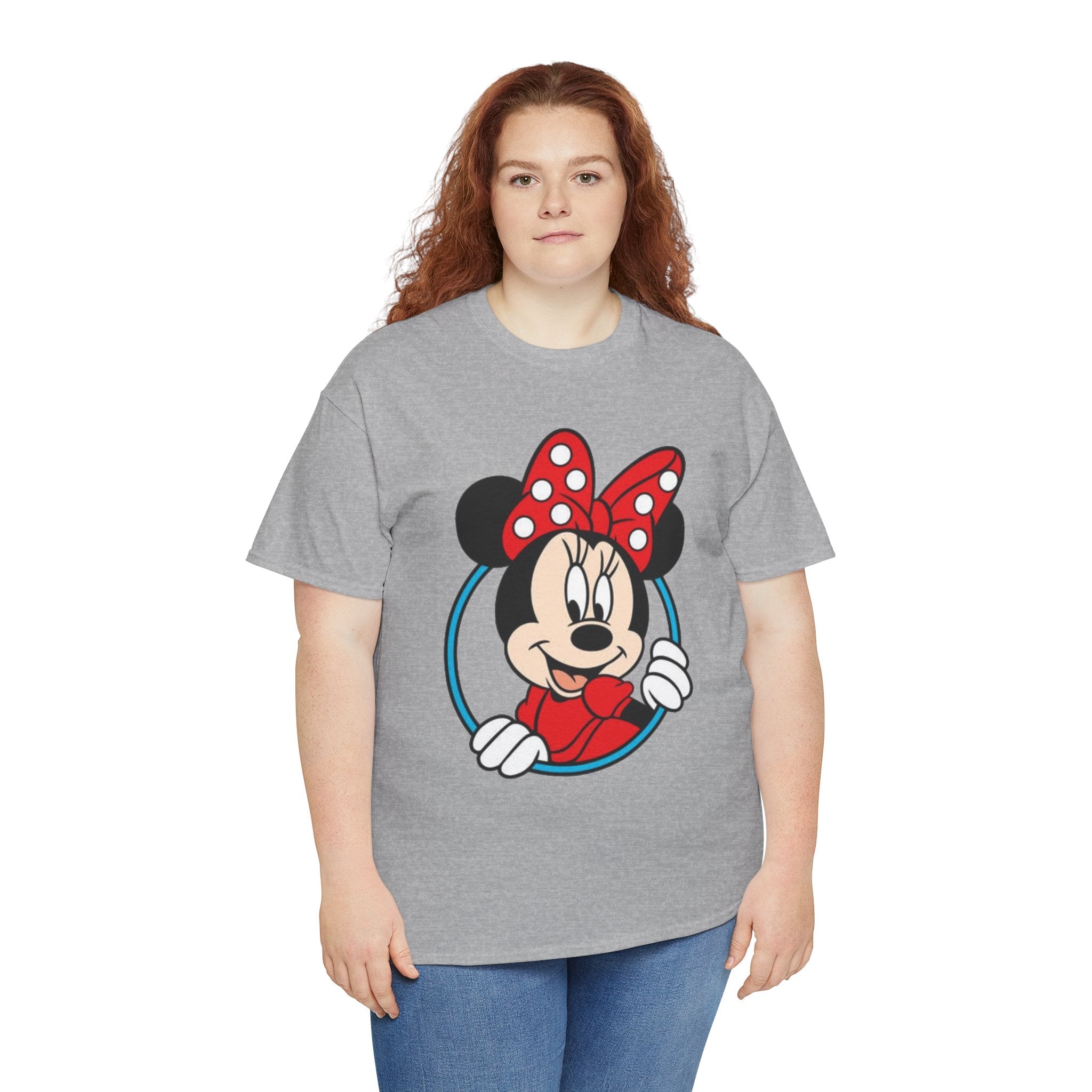 Minnie Mouse Retro Peeking Cotton T-Shirt / Tee