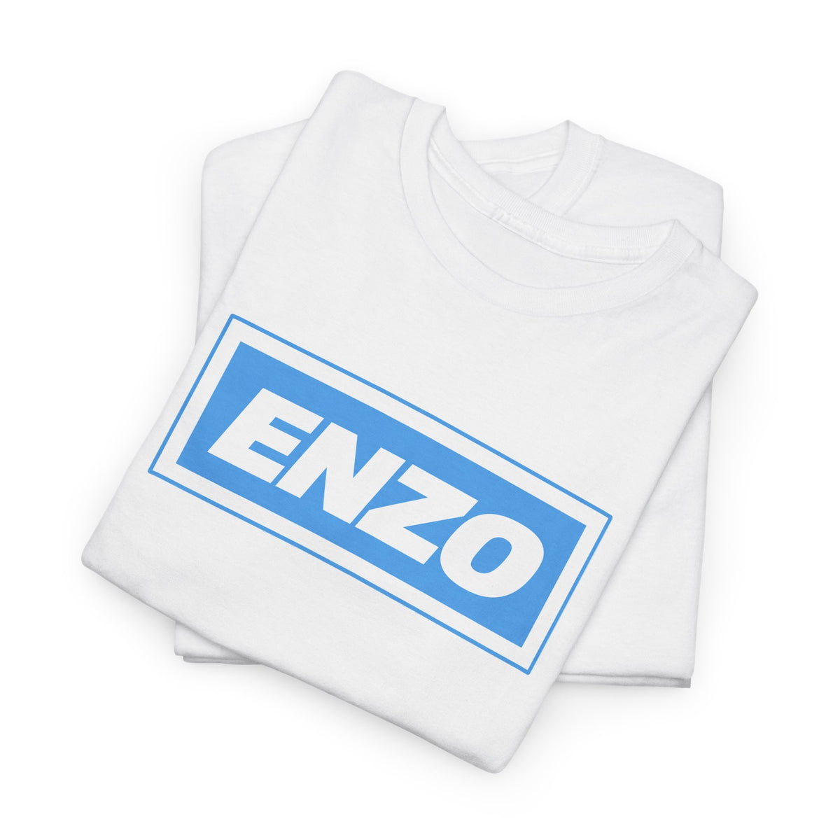 Enzo Man City Inspired Logo Tee — Classic Box-Logo Graphic T-Shirt