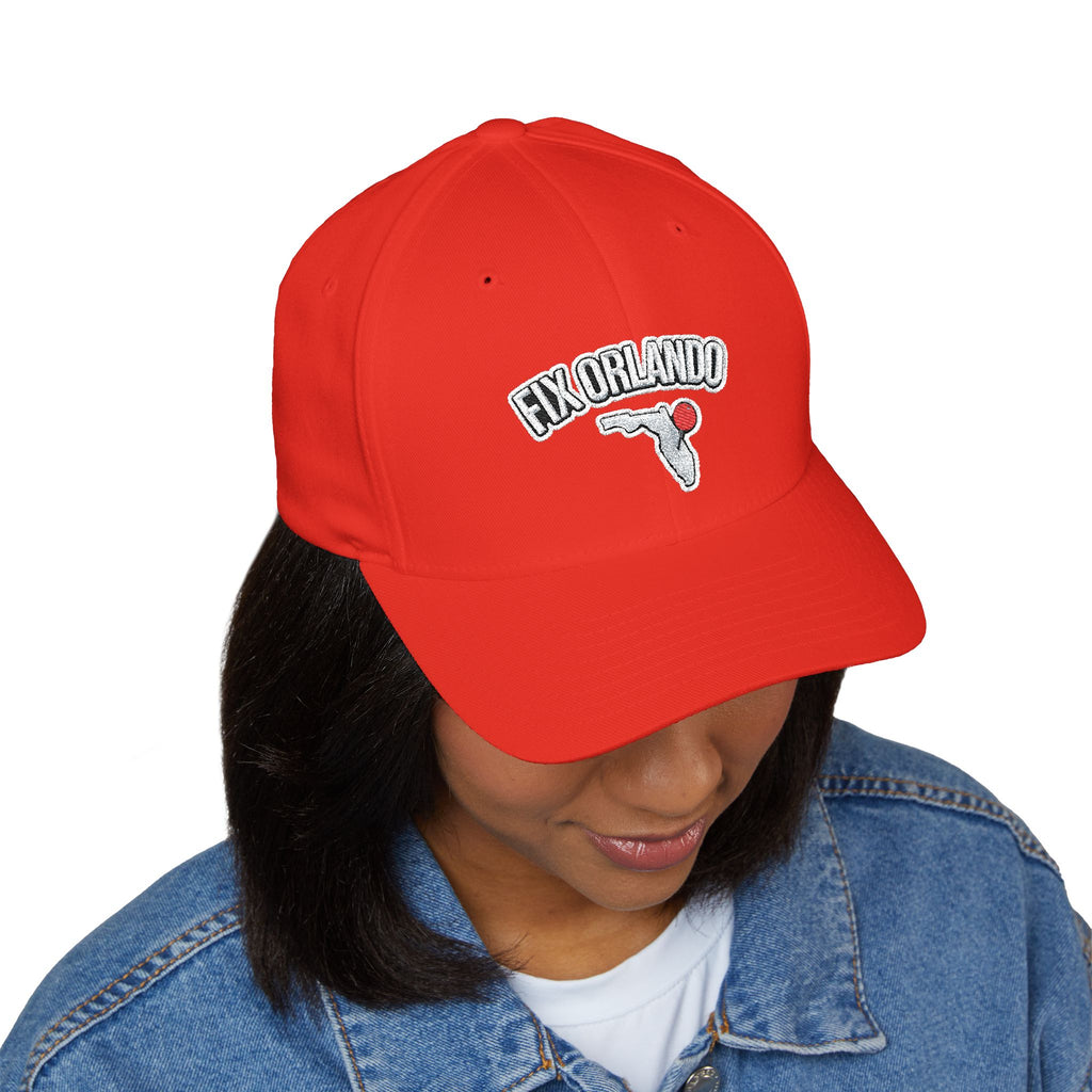 Fix Orlando Embroidered Cap — Vintage Palm & Golf Ball Hat