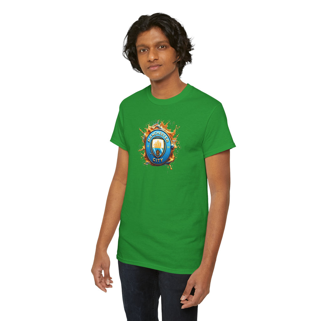 Manchester City T-Shirt – 'Eat. Sleep. City. Repeat.' Football Fan Tee