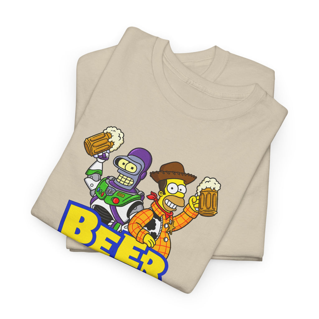 Beer Story T-Shirt — Funny Cartoon Beer Buddies Graphic Tee
