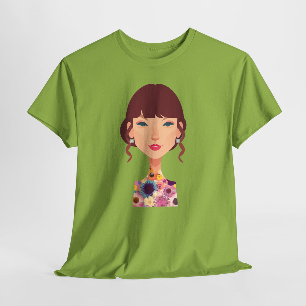 T Swift Illustration Cotton T-Shirt