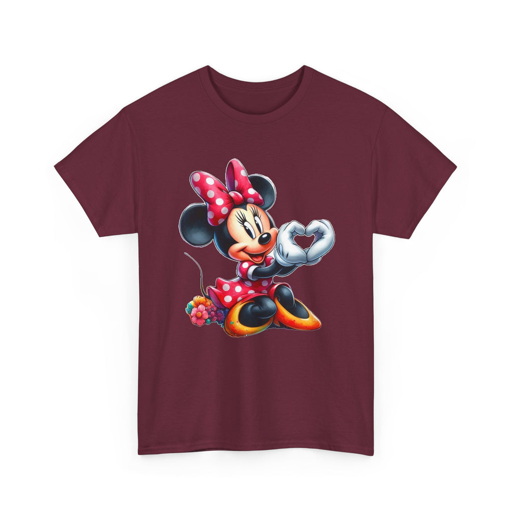 Minnie Mouse Character Heart Graphic Tee
