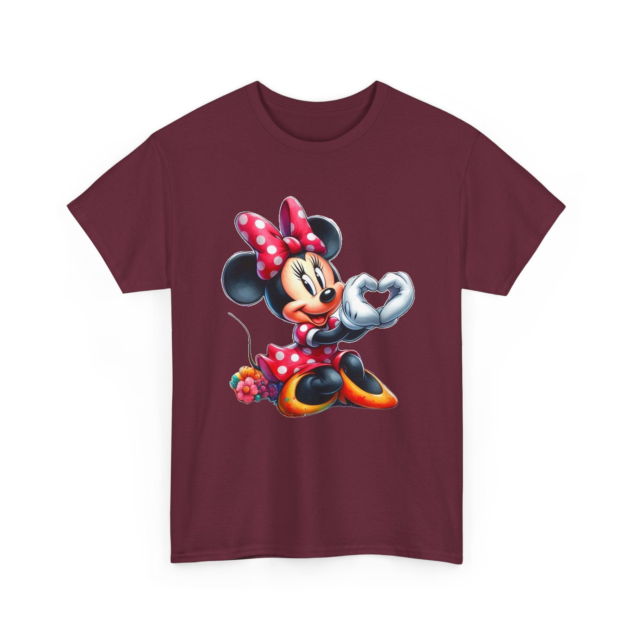 Minnie Mouse Character Heart Graphic Tee