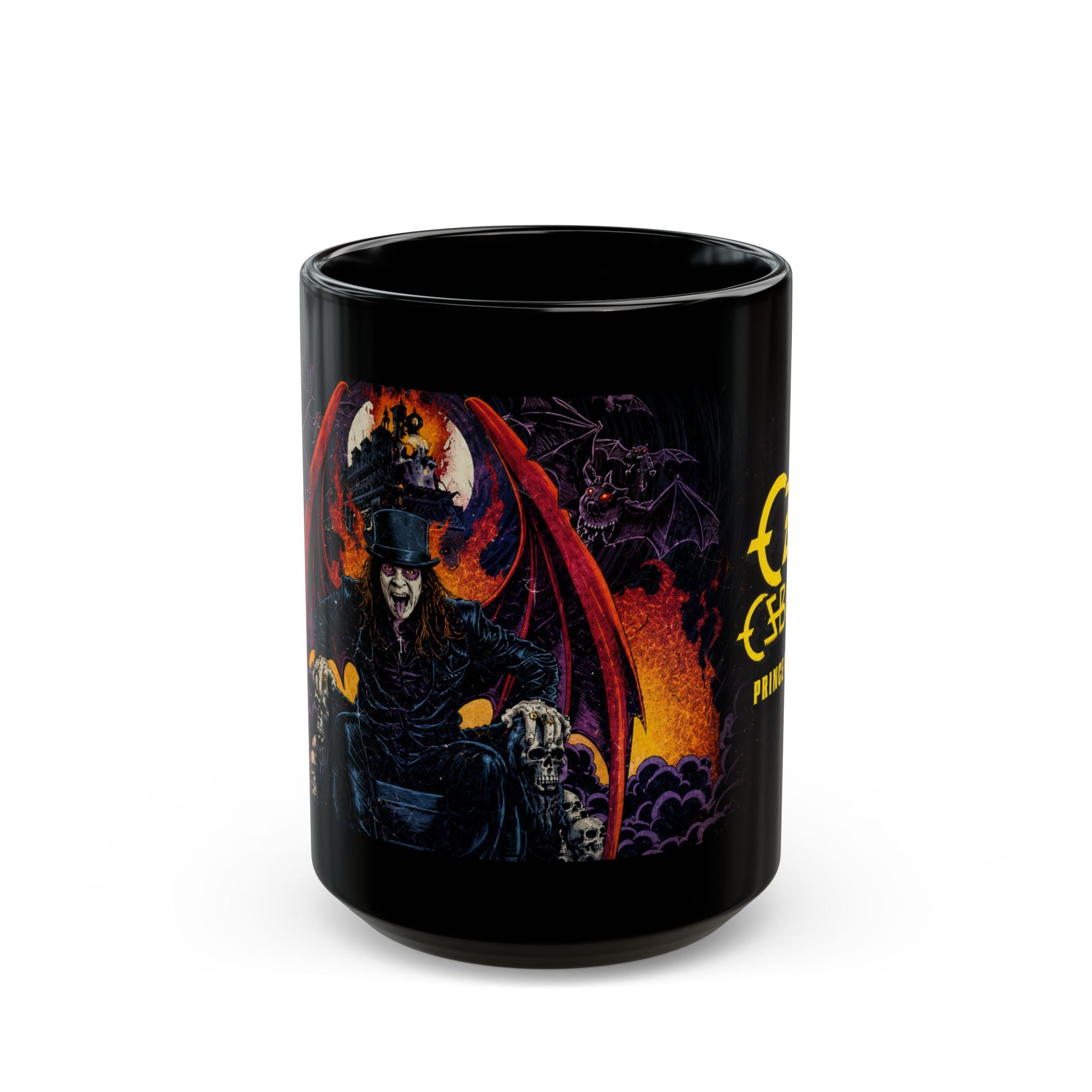 Ozzy Osbourne "Prince of Darkness" Black Mug — Rock Band Coffee Cup