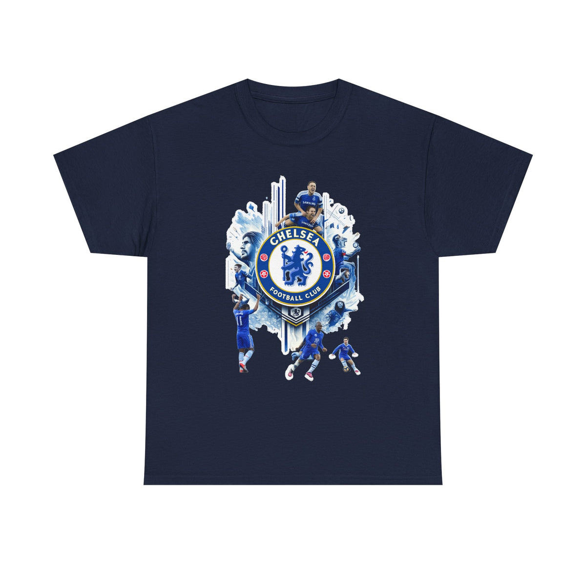 Chelsea FC Crest Players T-Shirt — Blue Football Fan Tee