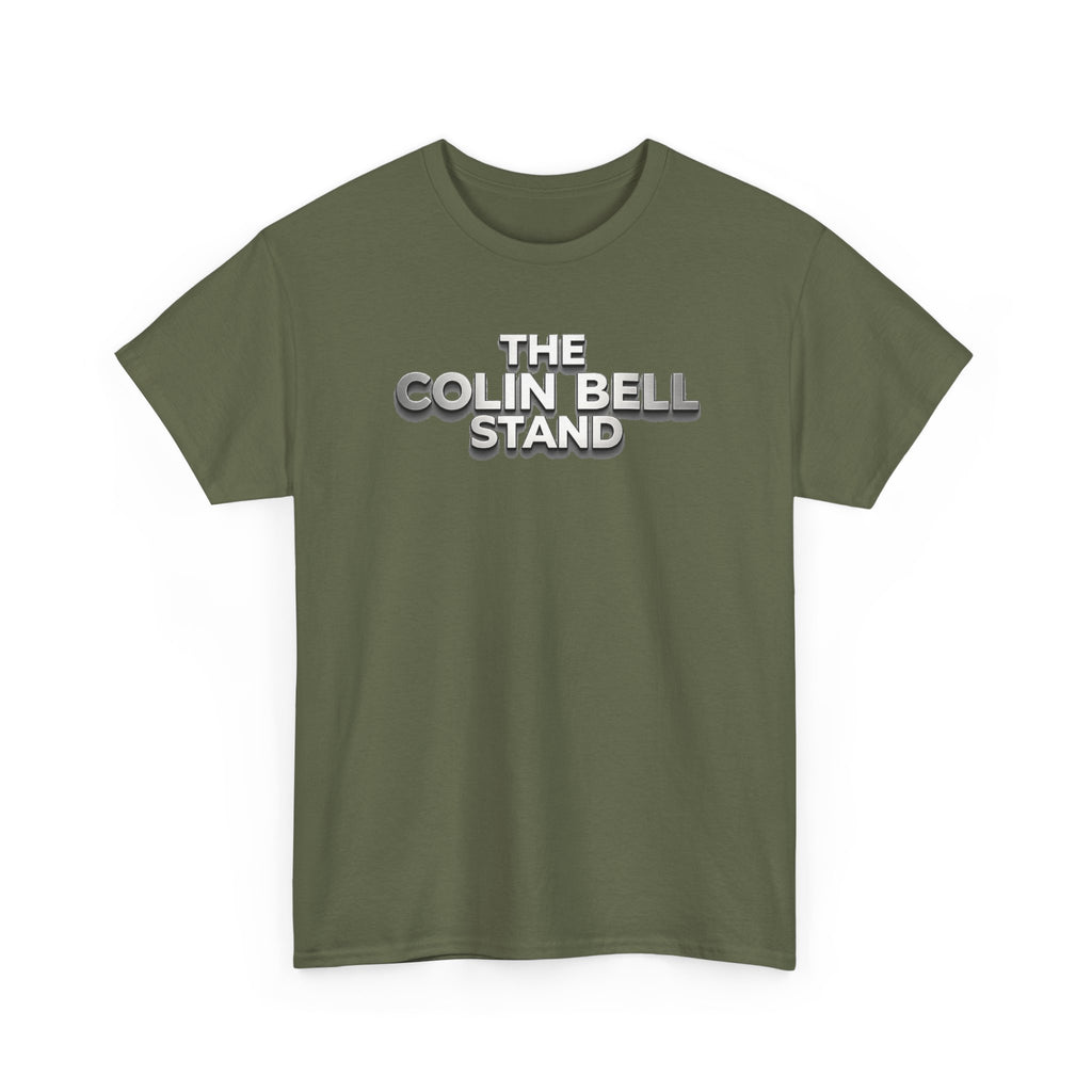 T-Shirt — “The Colin Bell Stand” Retro Chrome Text Tee