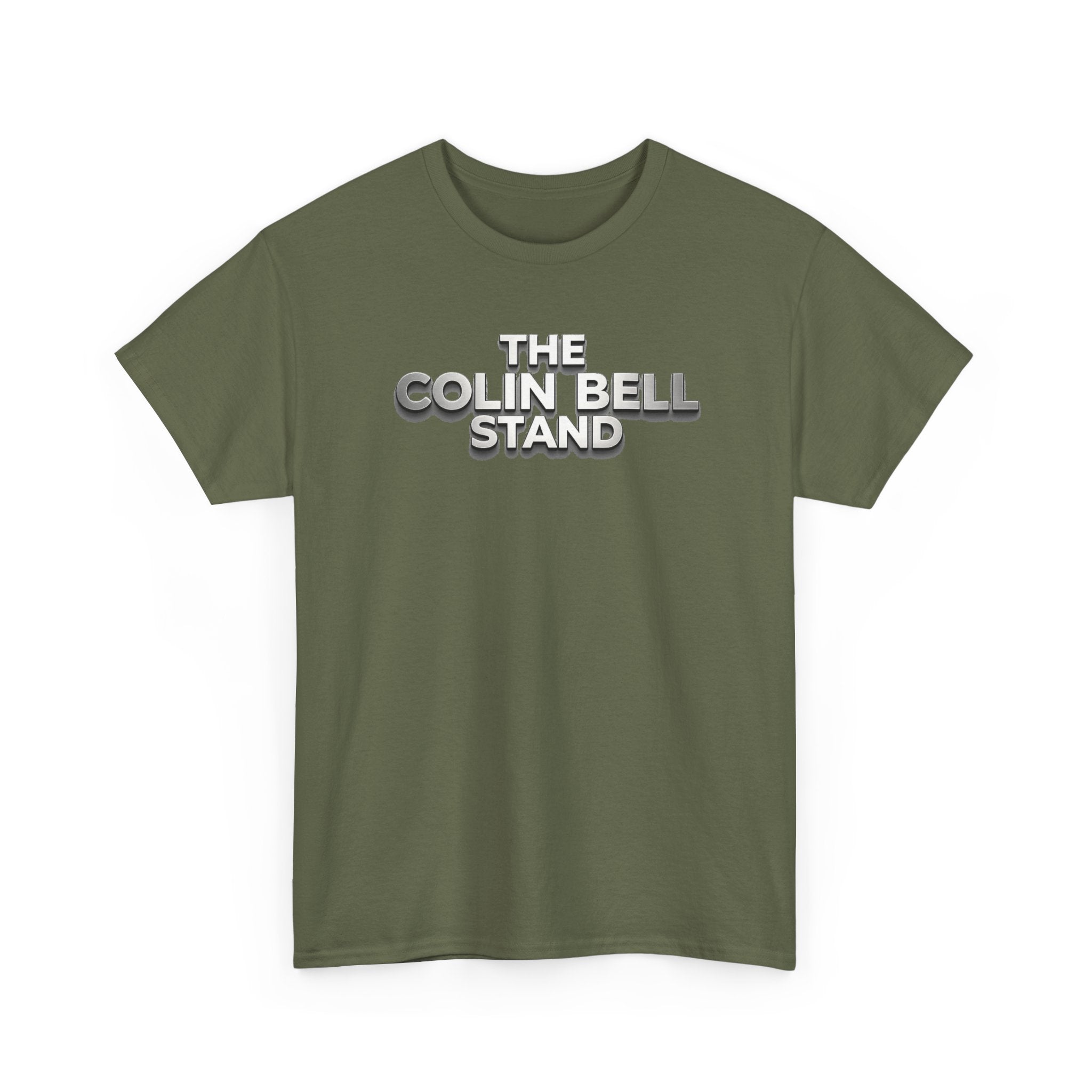 T-Shirt — “The Colin Bell Stand” Retro Chrome Text Tee