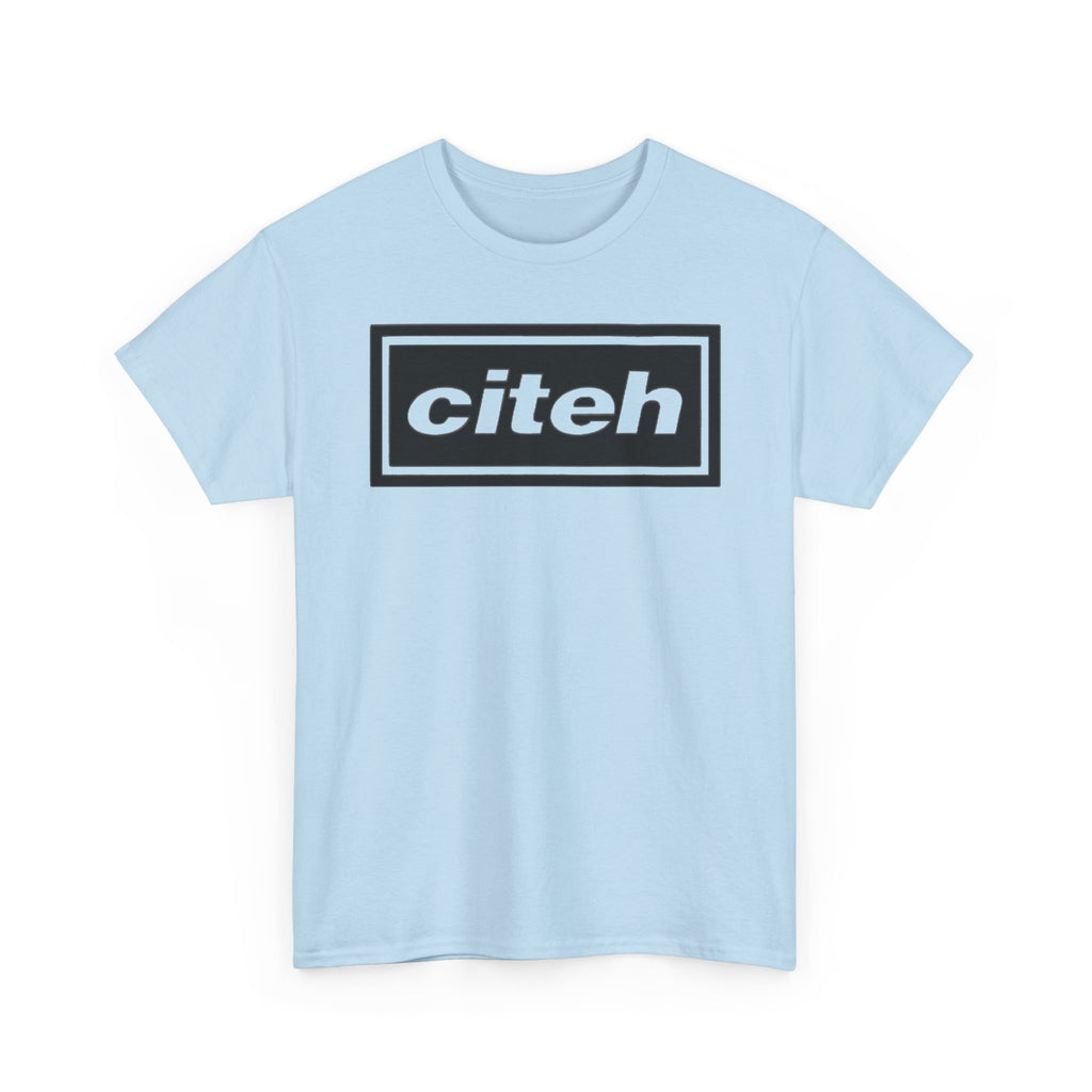 Manchester City Citeh Logo Tee — Minimalist Black Box Graphic T-Shirt
