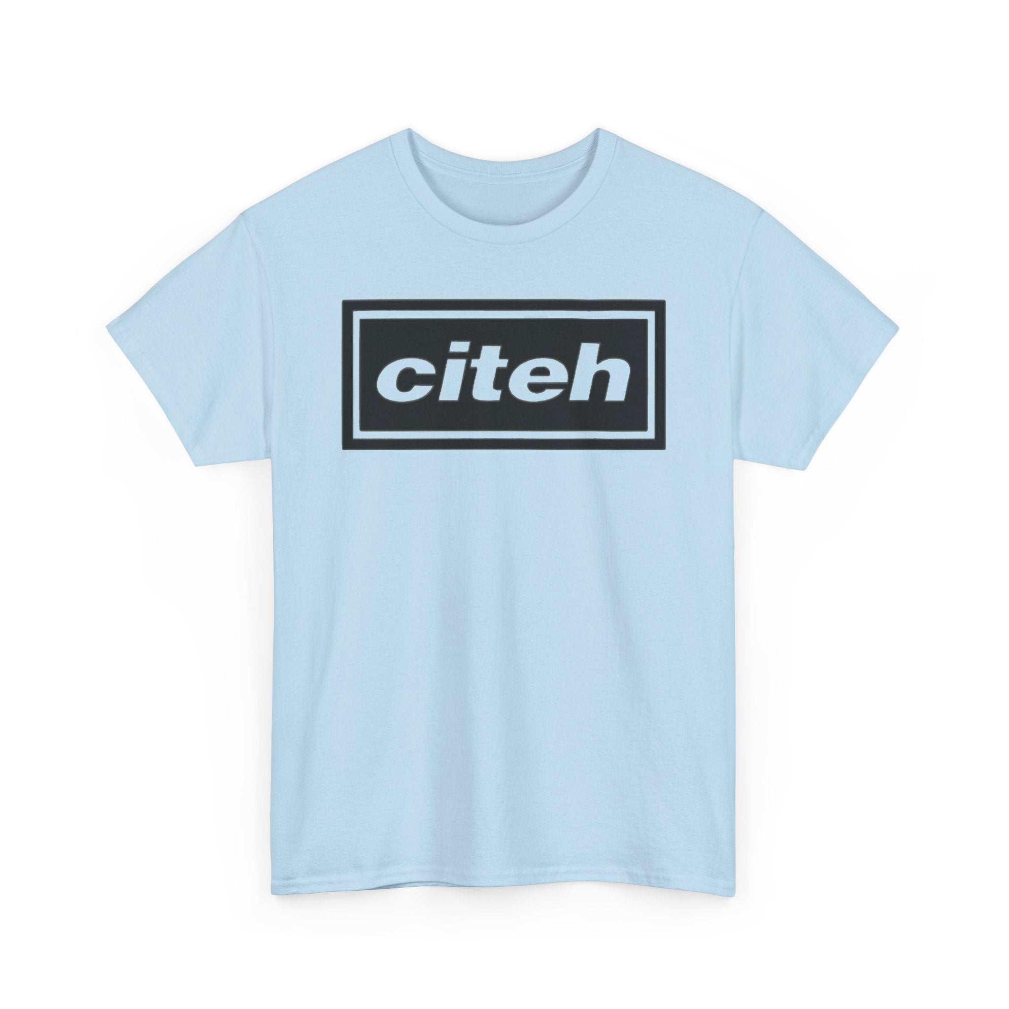 Manchester City Citeh Logo Tee — Minimalist Black Box Graphic T-Shirt