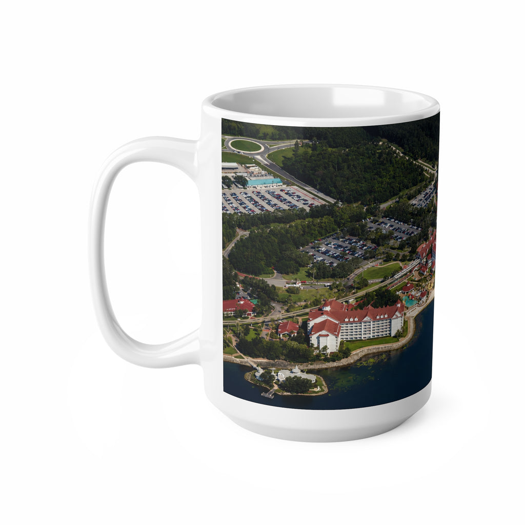 DIsney World Grand Floridian Resort Aerial Photo Coffee Mug — Scenic 11oz & 15oz Ceramic Cup