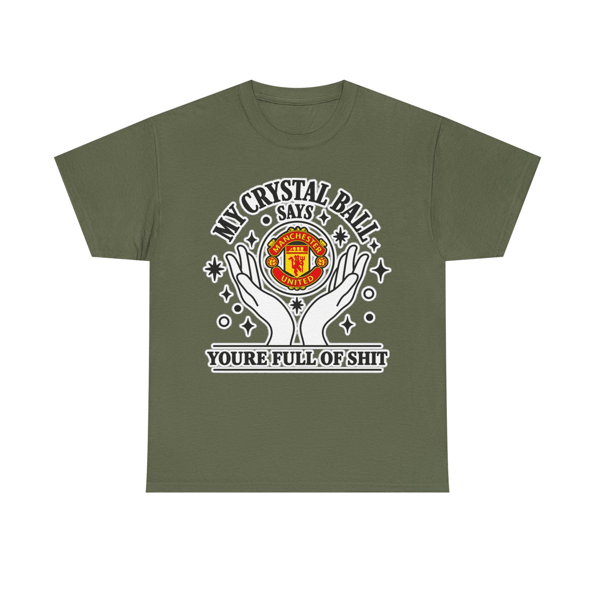 Crystal Ball Tee — “My Crystal Ball Says You’re Full of Shit” Graphic T‑Shirt