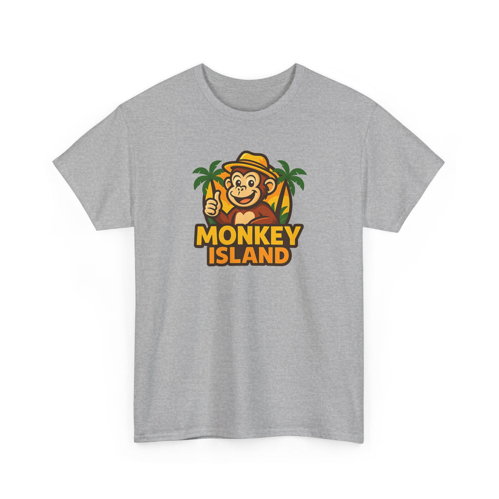 Monkey Island T-Shirt — Cute Tropical Monkey Logo Tee