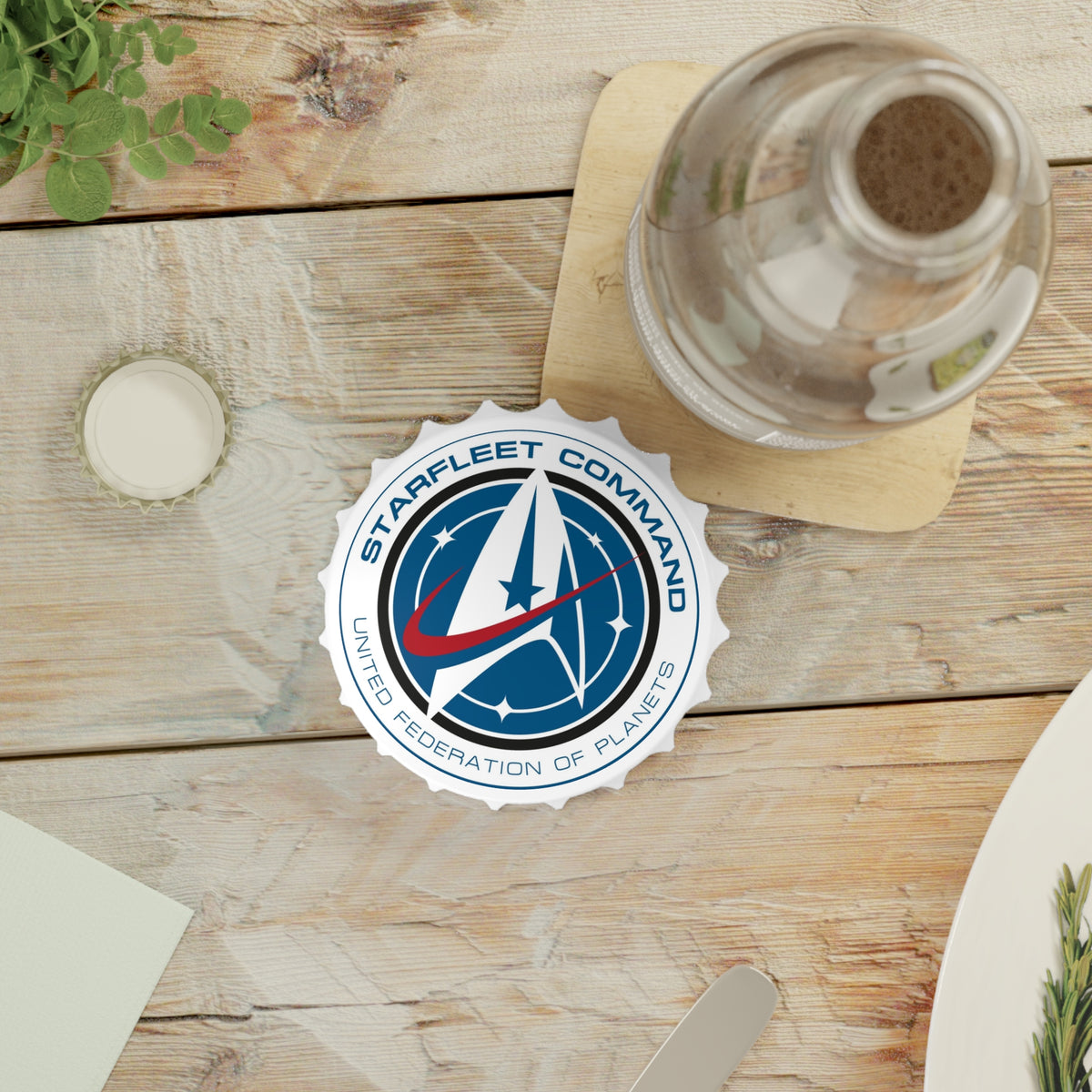 Starfleet Command Bottle Opener Magnet – United Federation of Planets Design