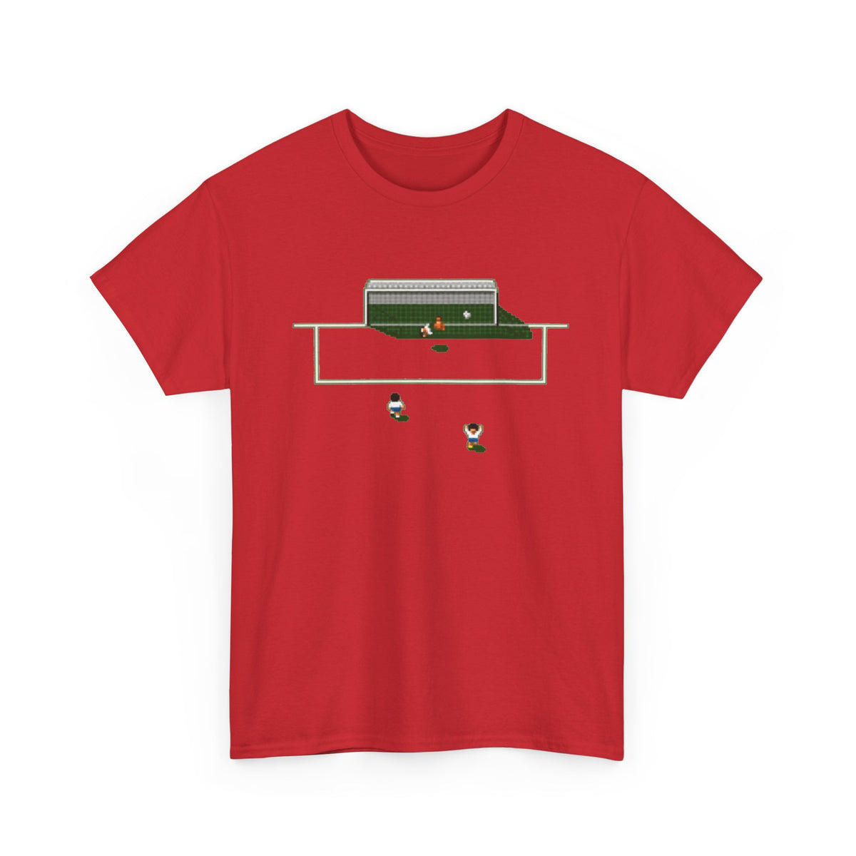 Sensible Soccer Inspired Cotton T‑Shirt — Retro Mini Game Design