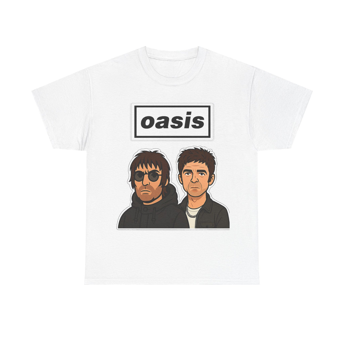 Oasis Inspired Unofficial Band Logo Tee — 'oasis' Graphic T-Shirt