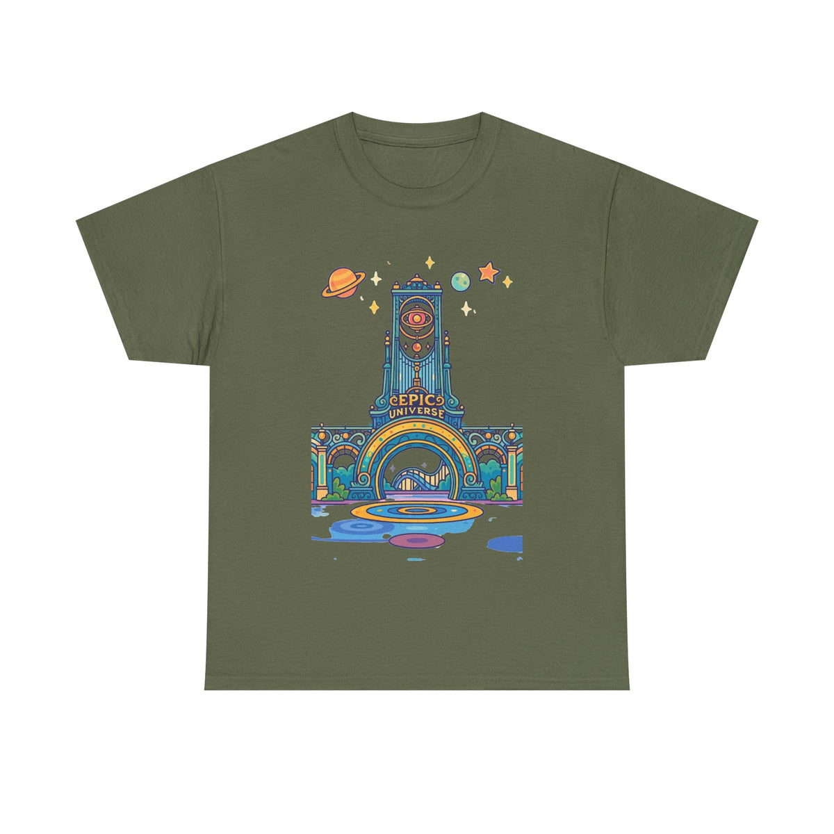 Universal Studios Family Vacation T-Shirt — Retro Space Theater Graphic Tee