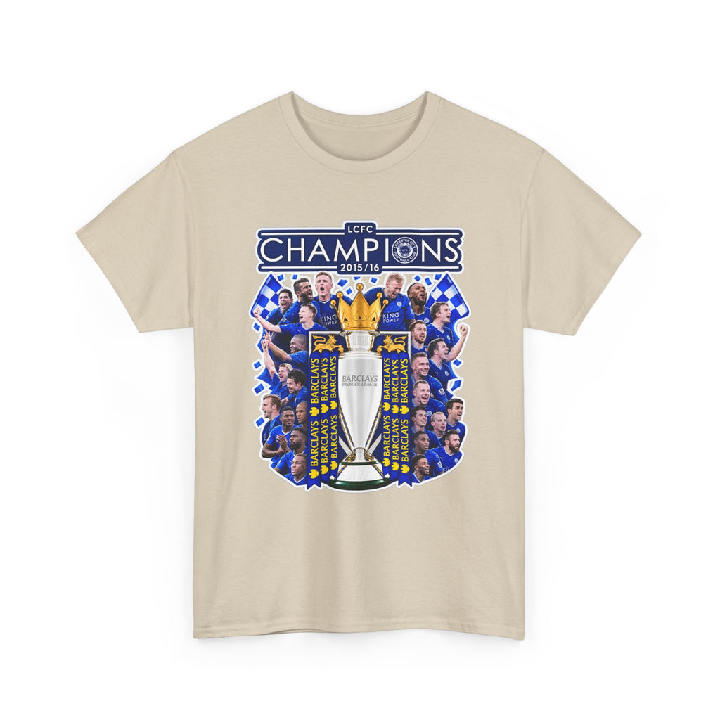 Leicester City 2015/2016 Champions Trophy Soccer T-Shirt — Team Victory Graphic Tee