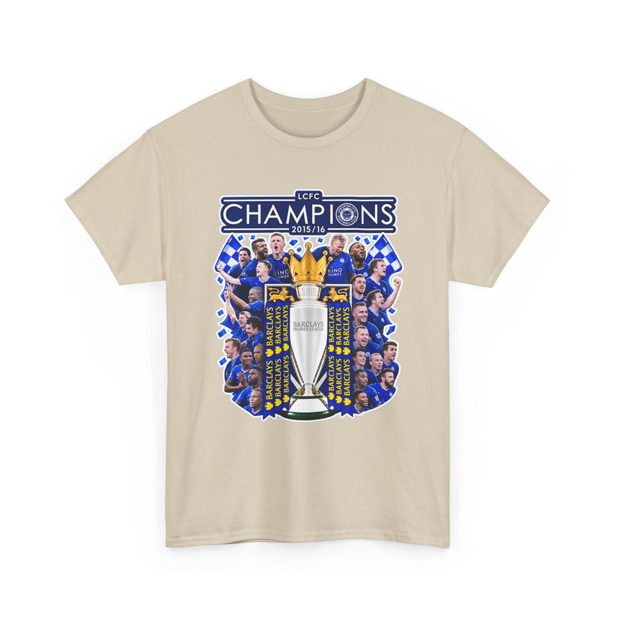 Leicester City 2015/2016 Champions Trophy Soccer T-Shirt — Team Victory Graphic Tee