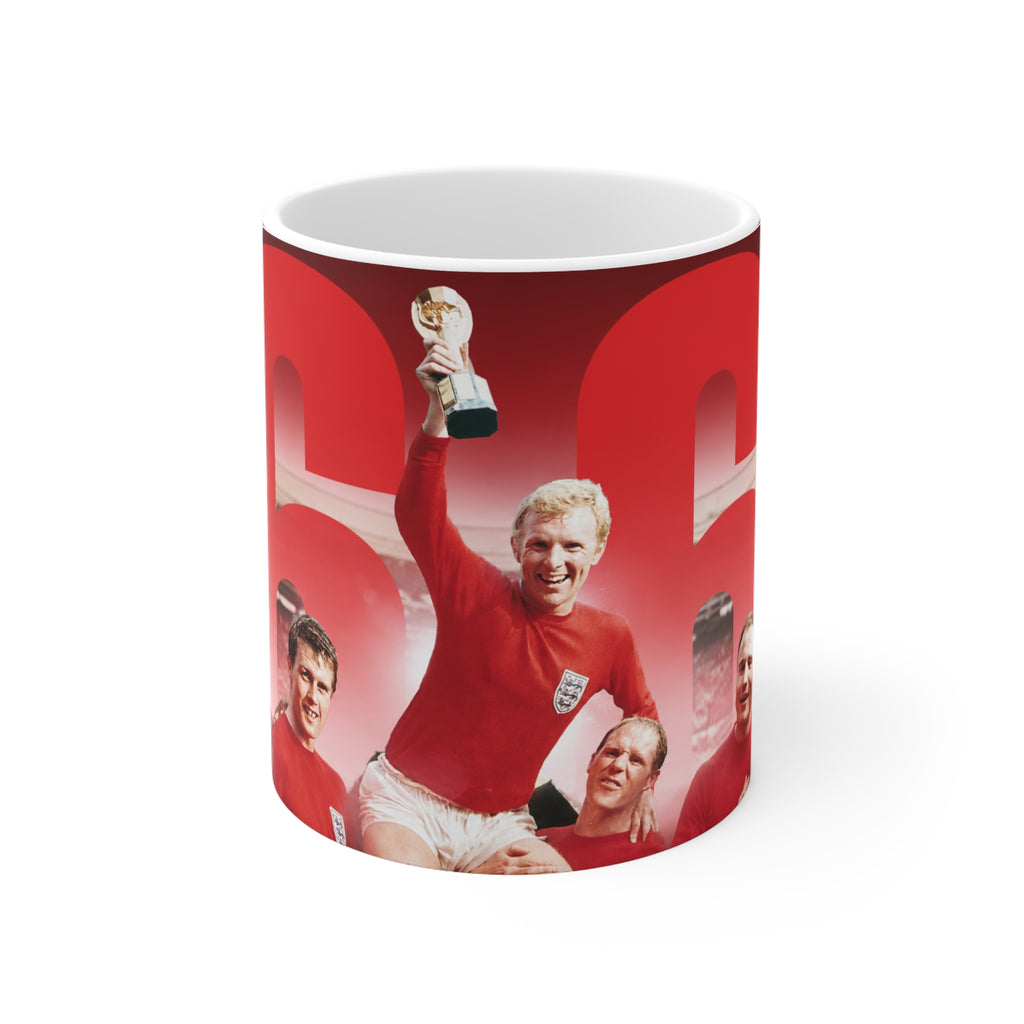 England 1966 World Cup Champions Vintage Football Mug — Retro 1966 Soccer Team Design