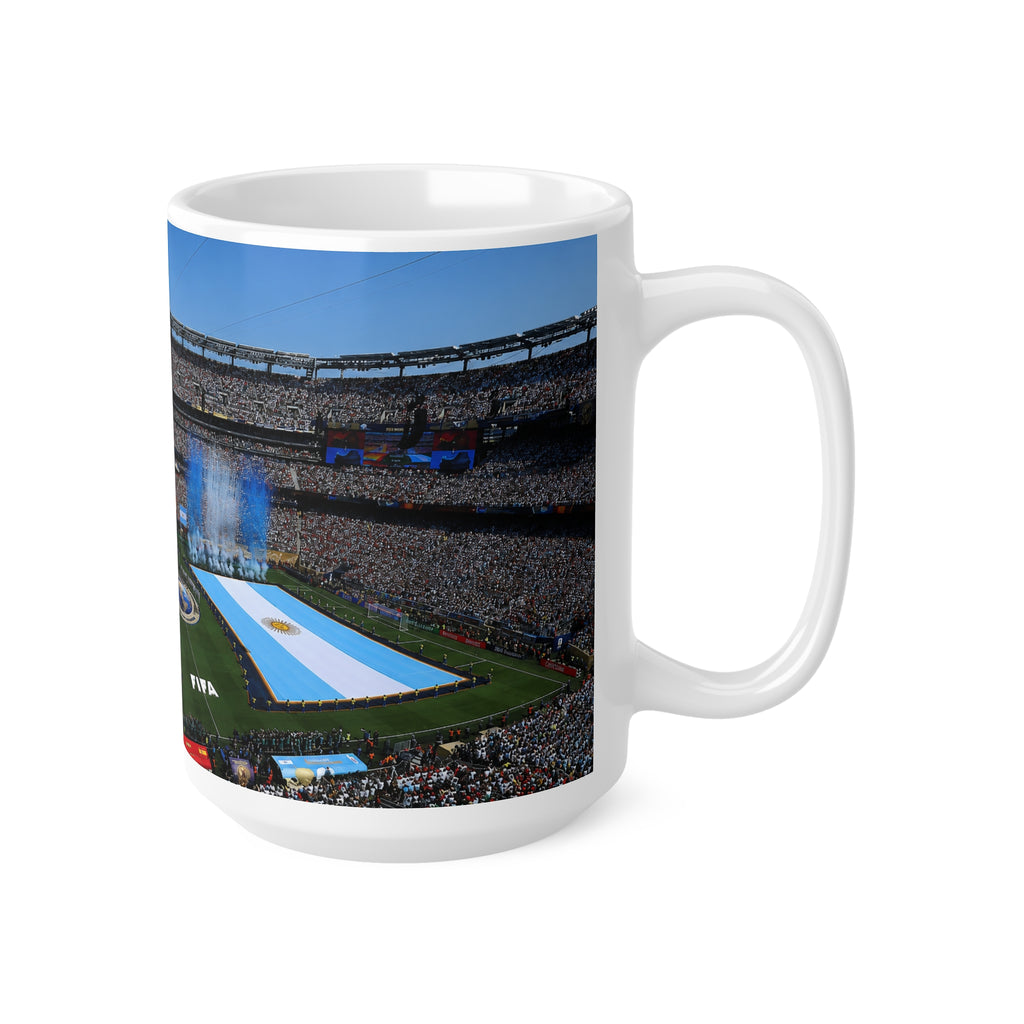 World Cup Final 2026 Stadium Ceramic Mug — National Flag Kickoff Design (11oz & 15oz)