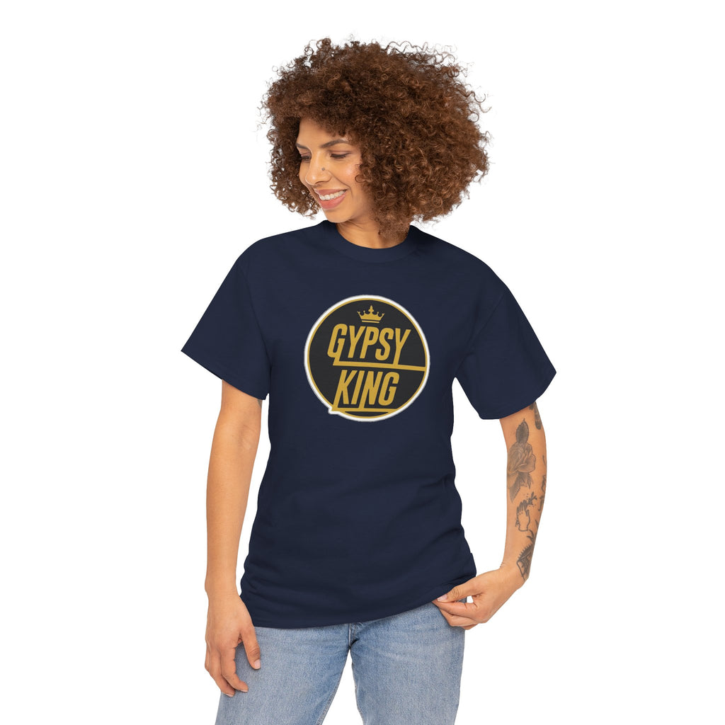 Gypsy King Graphic Tee — Retro Black & Gold Crown Logo T‑Shirt