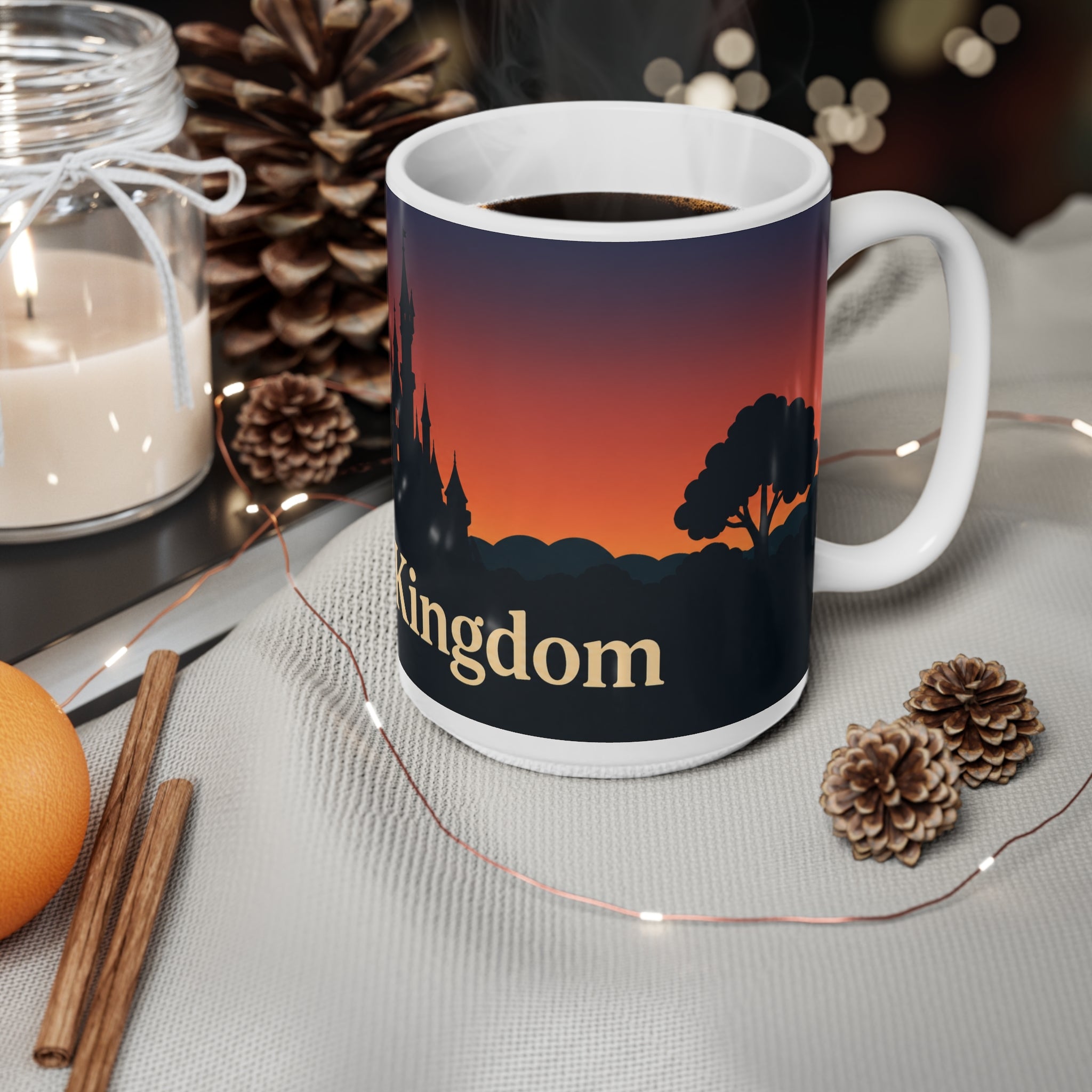 Magic Kingdom Sunset Ceramic Coffee Mug — 11oz & 15oz