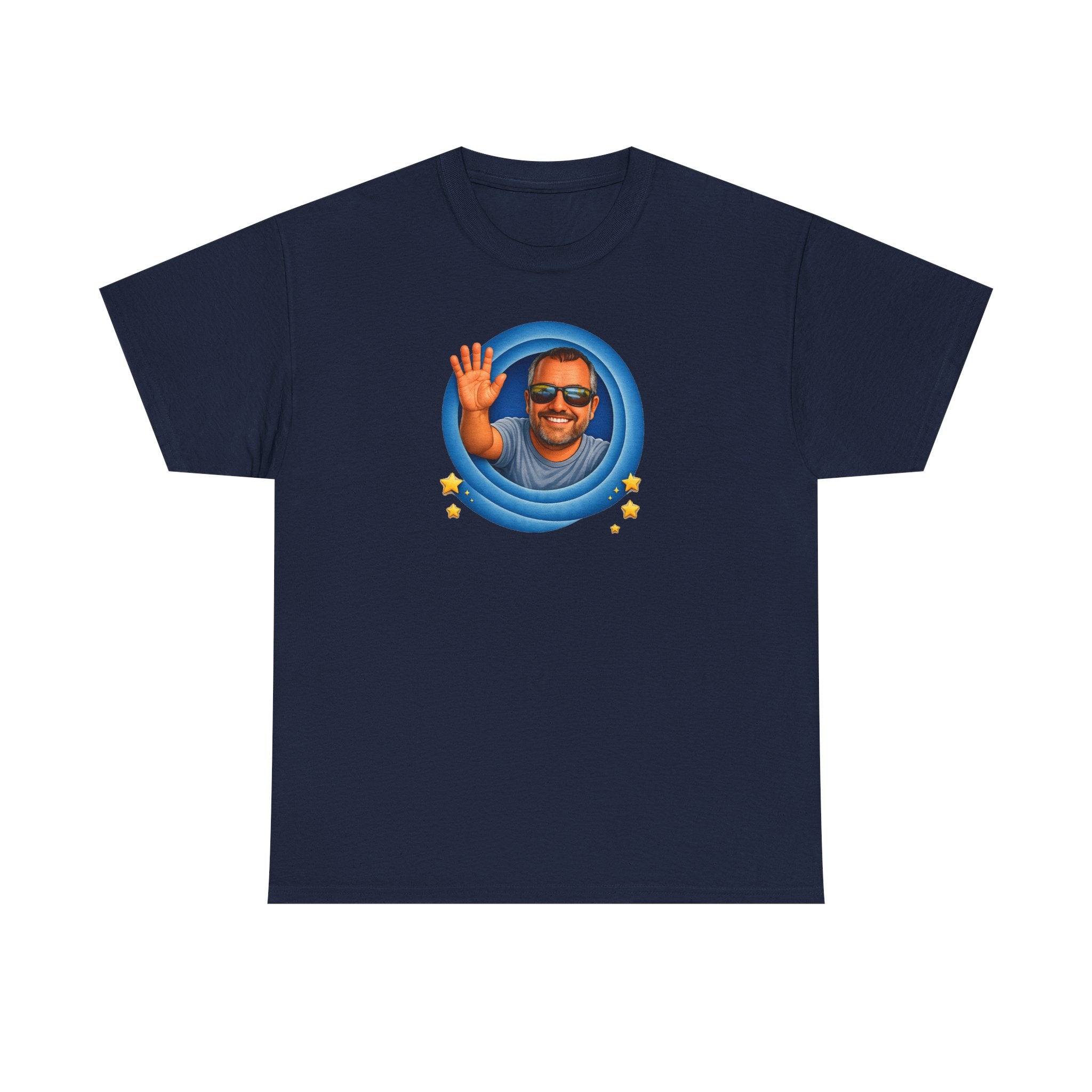 T-Shirt — "That's All, Folks!" Waving Portrait Graphic Tee