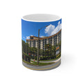 Rosen Inn Closest to Universal Orlando Ceramic Mug — Tropical Hotel & Palm Trees Coffee Cup (11oz, 15oz)